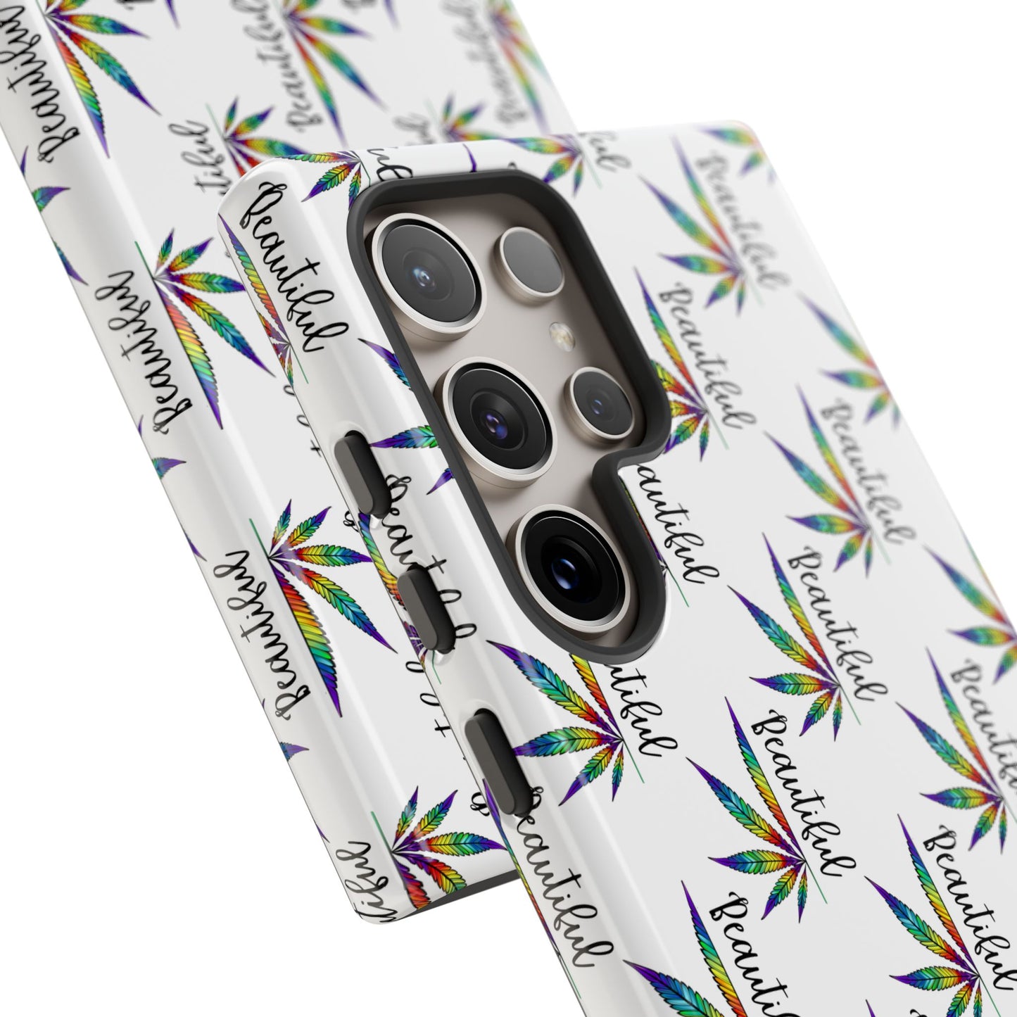 'Beautiful' Colorful Smoke Leaf Tough iPhone/ Android Cases