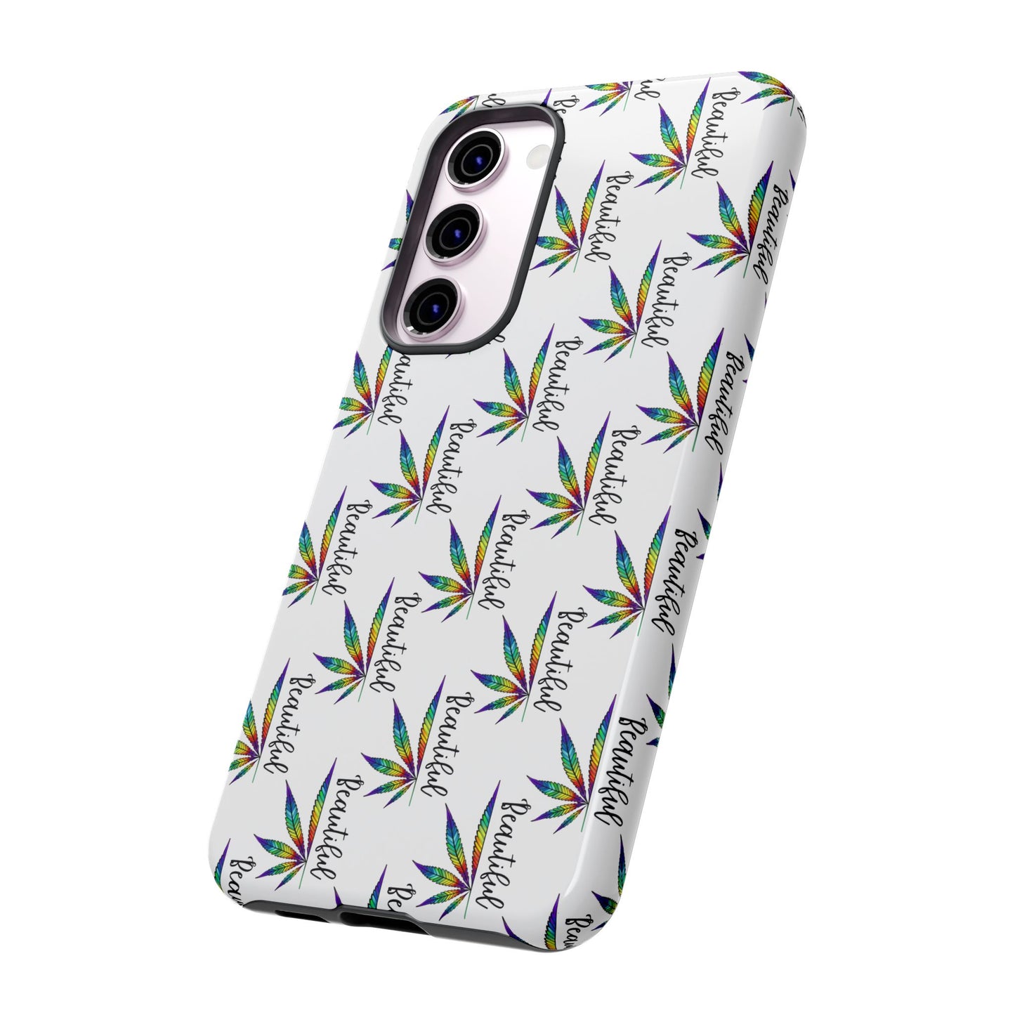 'Beautiful' Colorful Smoke Leaf Tough iPhone/ Android Cases
