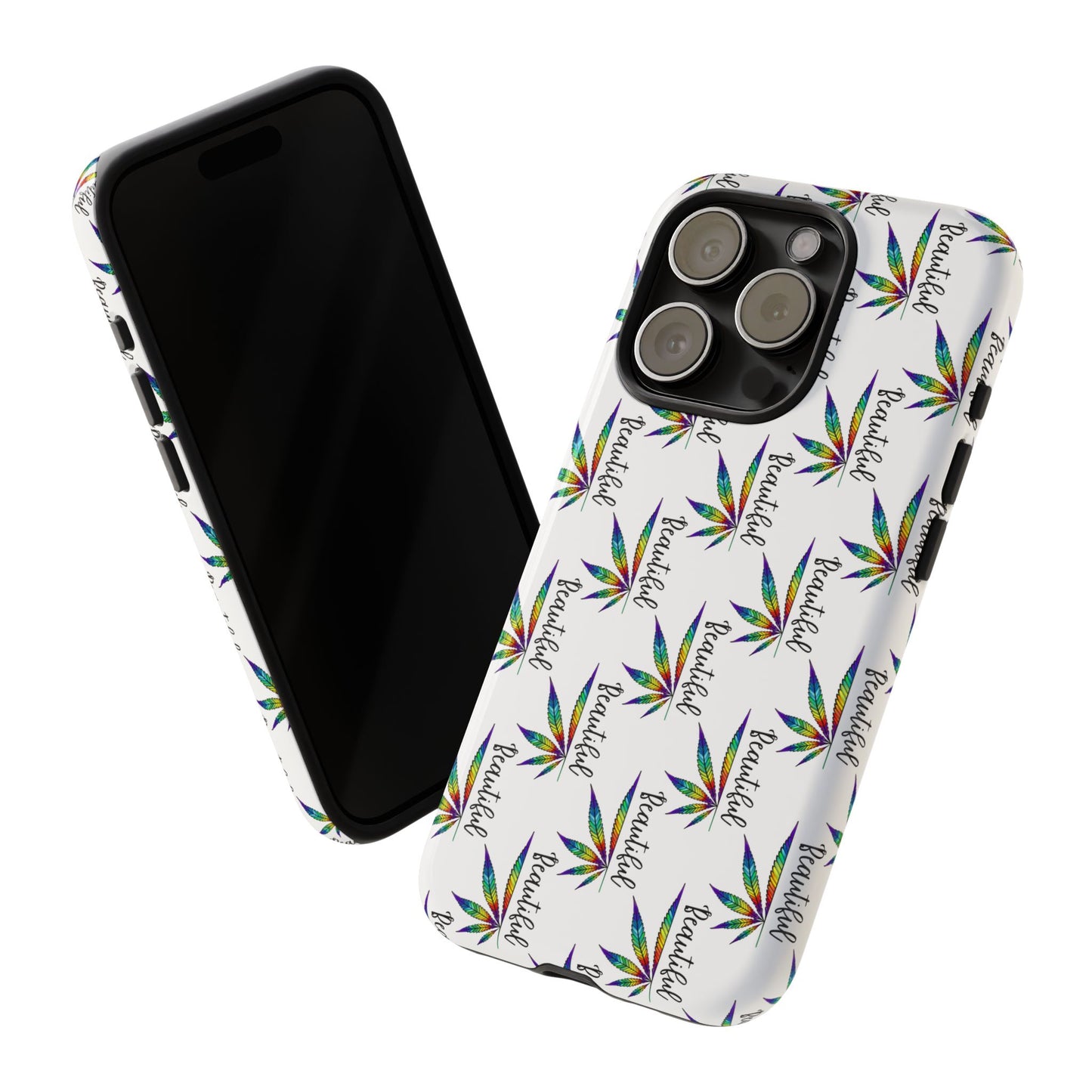 'Beautiful' Colorful Smoke Leaf Tough iPhone/ Android Cases