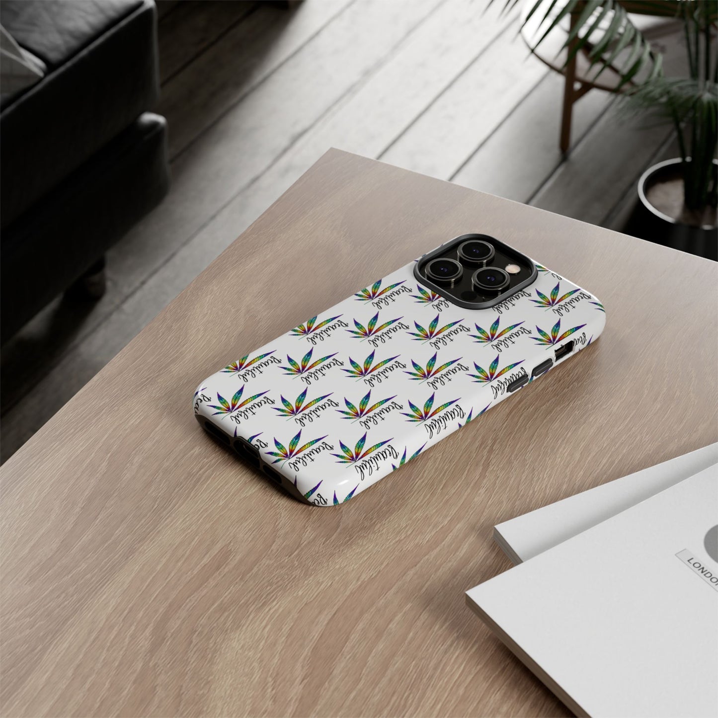 'Beautiful' Colorful Smoke Leaf Tough iPhone/ Android Cases