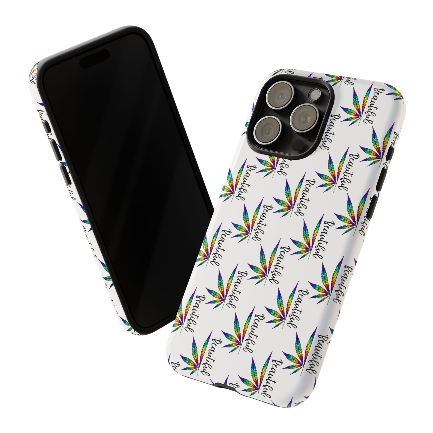 'Beautiful' Colorful Smoke Leaf Tough iPhone/ Android Cases