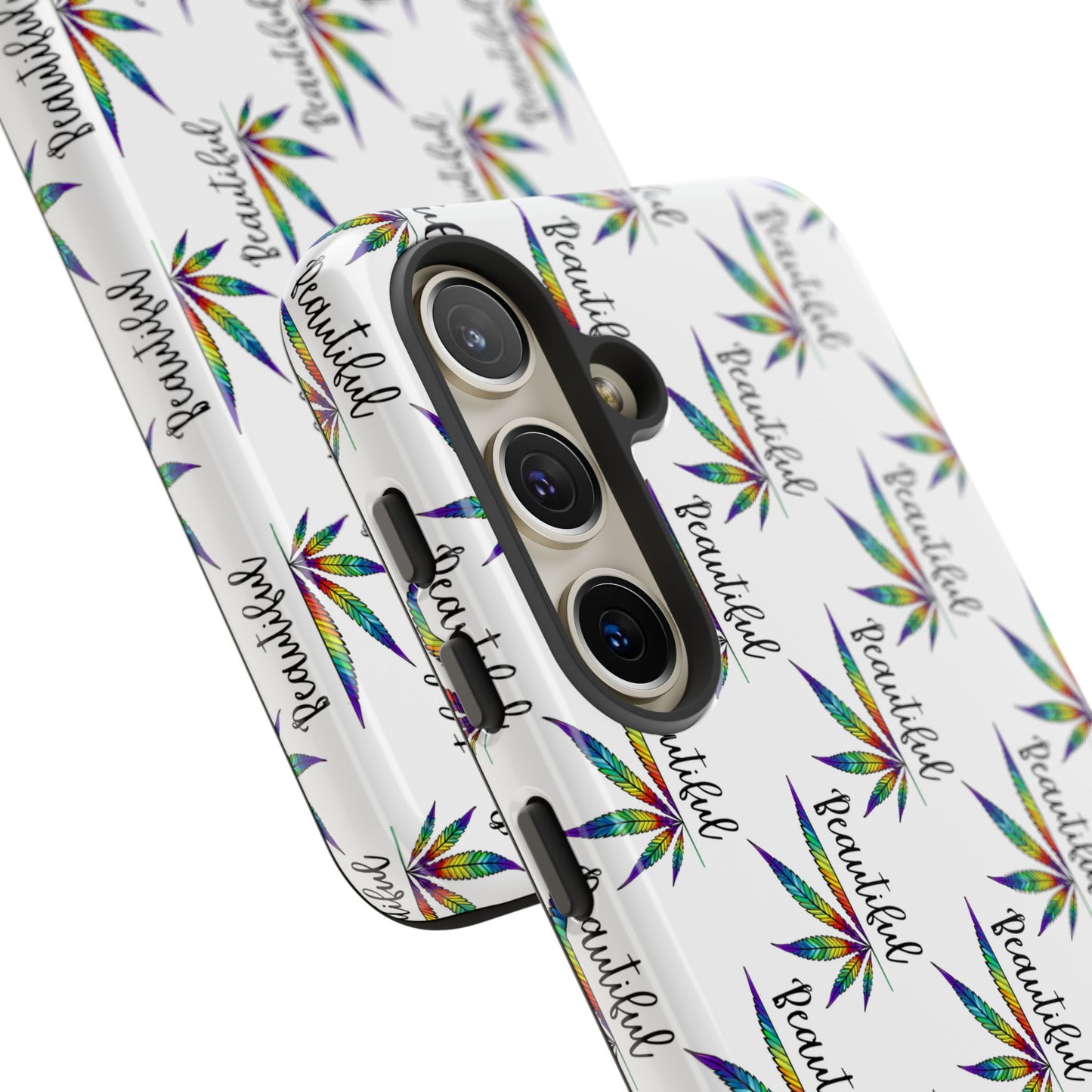 'Beautiful' Colorful Smoke Leaf Tough iPhone/ Android Cases