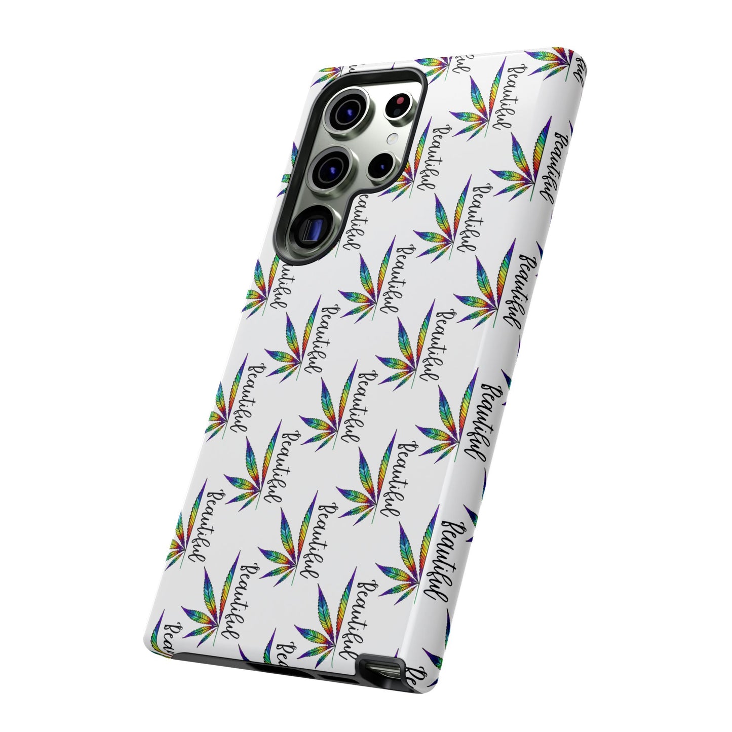 'Beautiful' Colorful Smoke Leaf Tough iPhone/ Android Cases