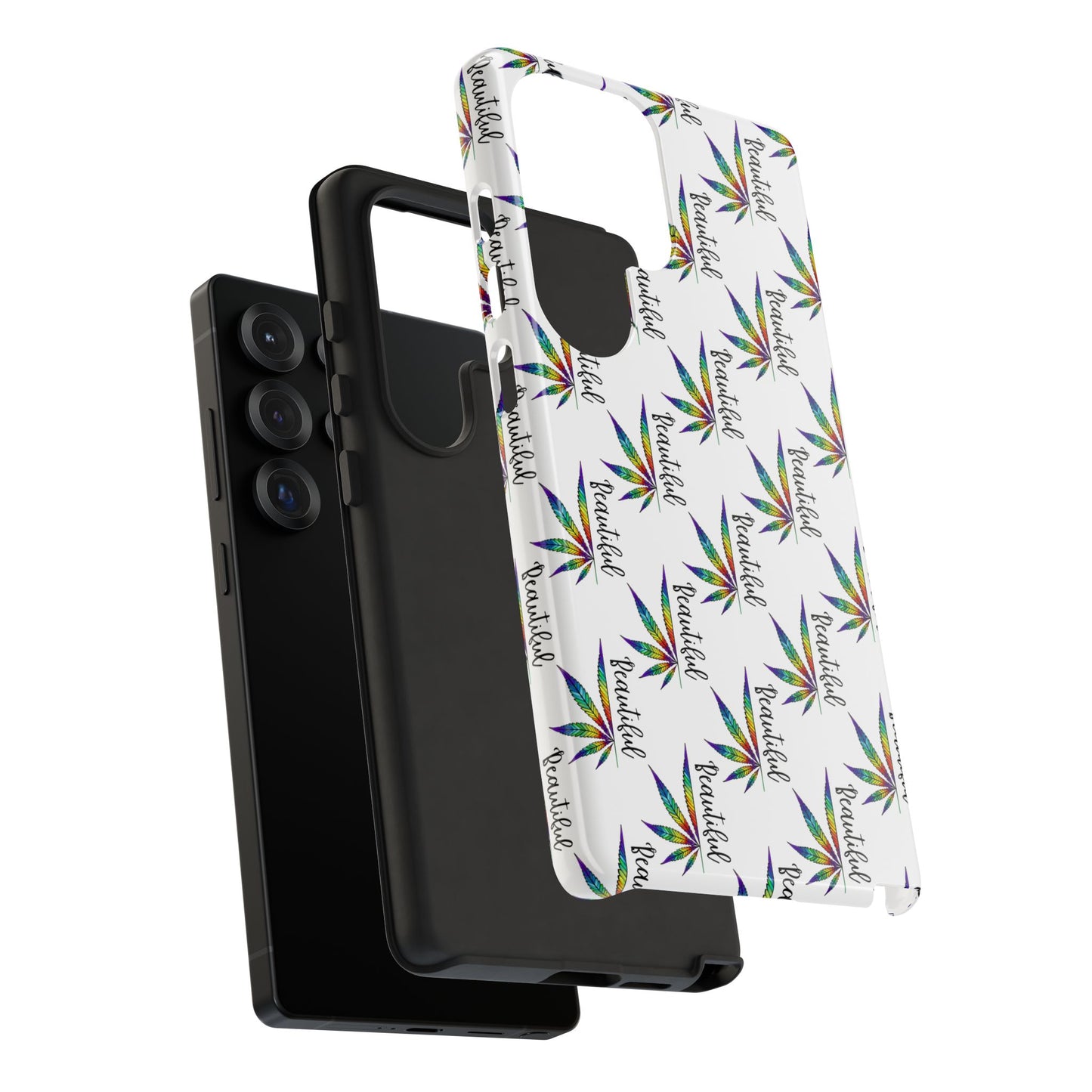 'Beautiful' Colorful Smoke Leaf Tough iPhone/ Android Cases