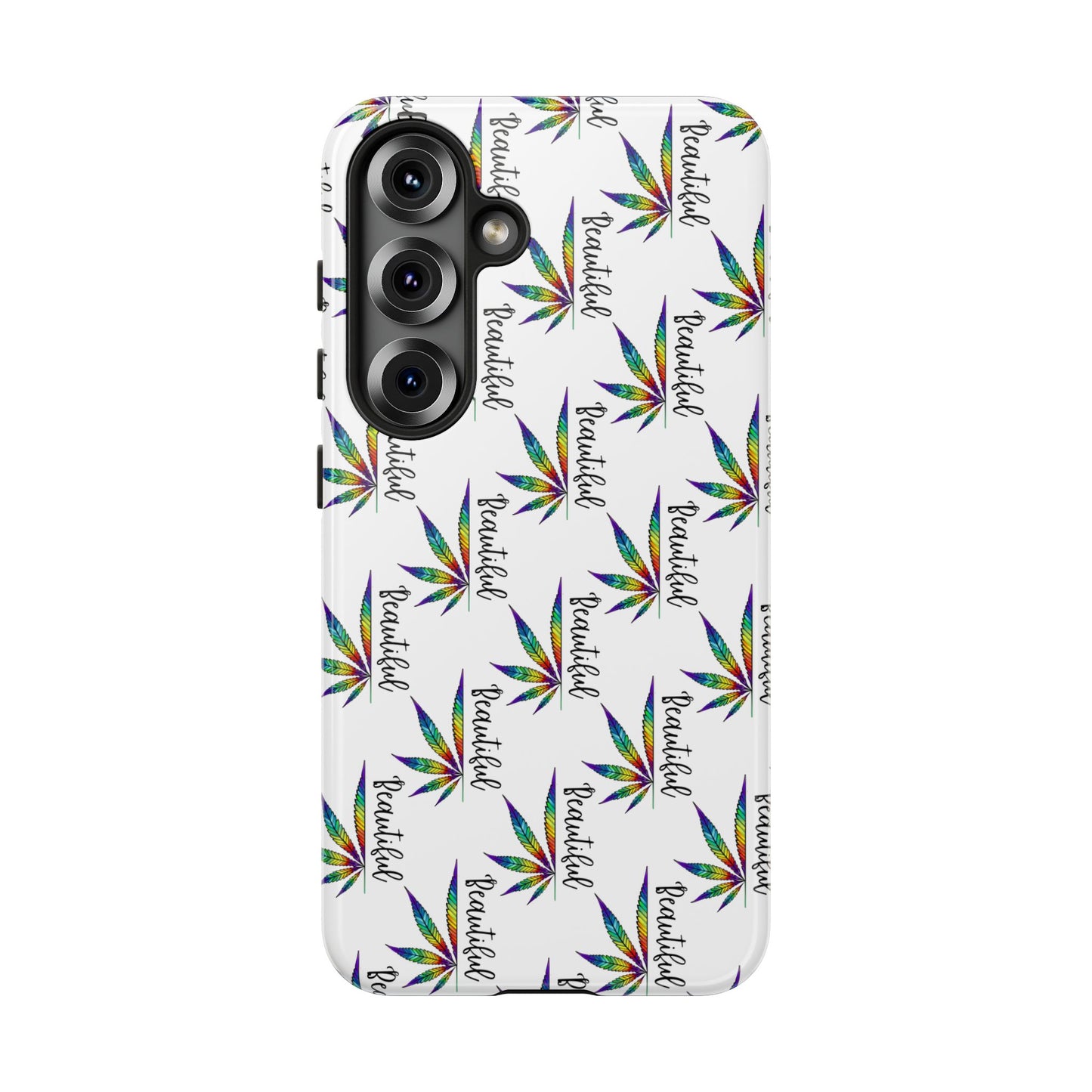 'Beautiful' Colorful Smoke Leaf Tough iPhone/ Android Cases