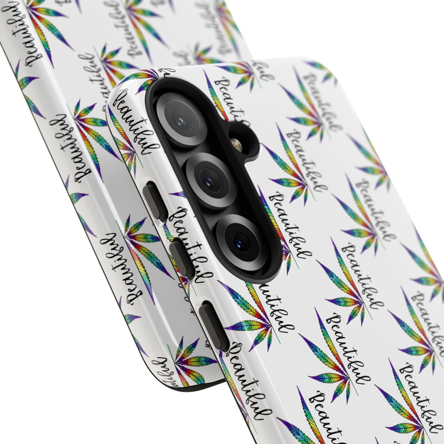 'Beautiful' Colorful Smoke Leaf Tough iPhone/ Android Cases