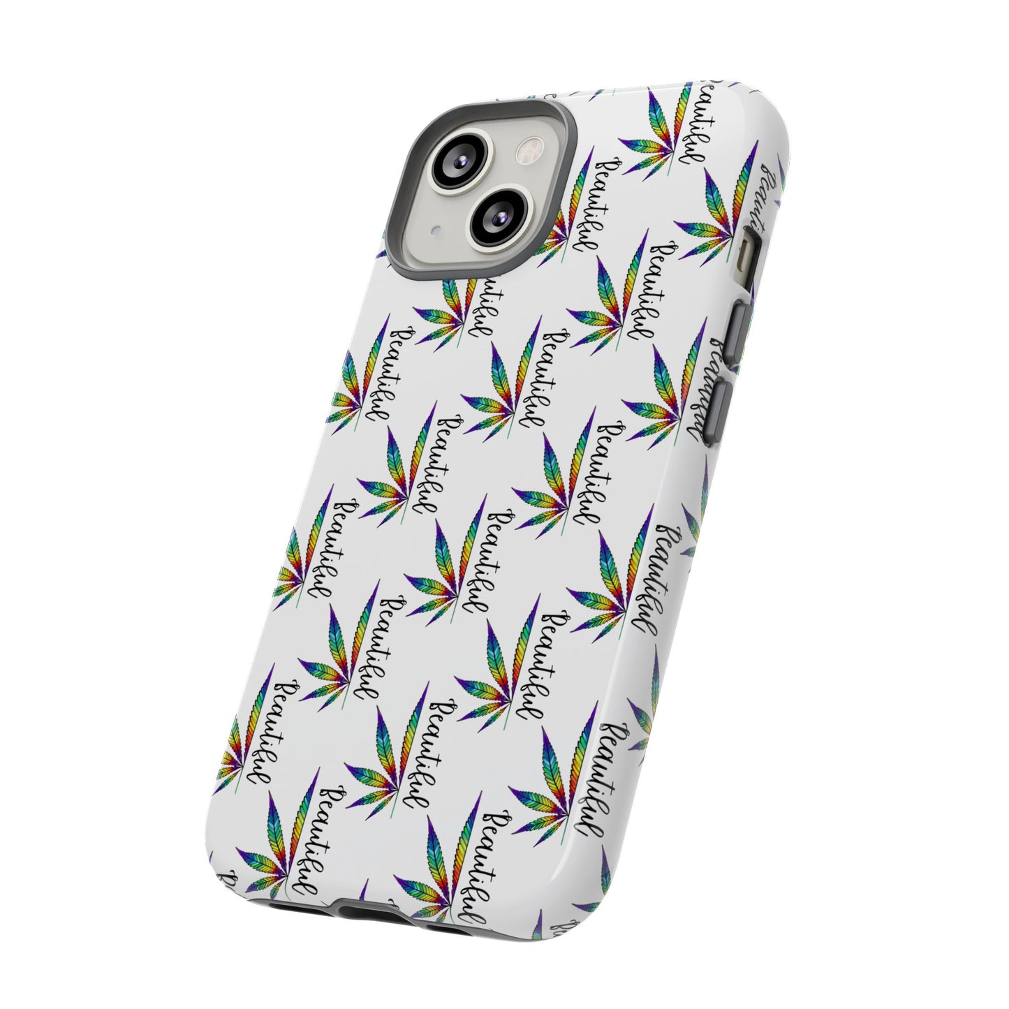 'Beautiful' Colorful Smoke Leaf Tough iPhone/ Android Cases
