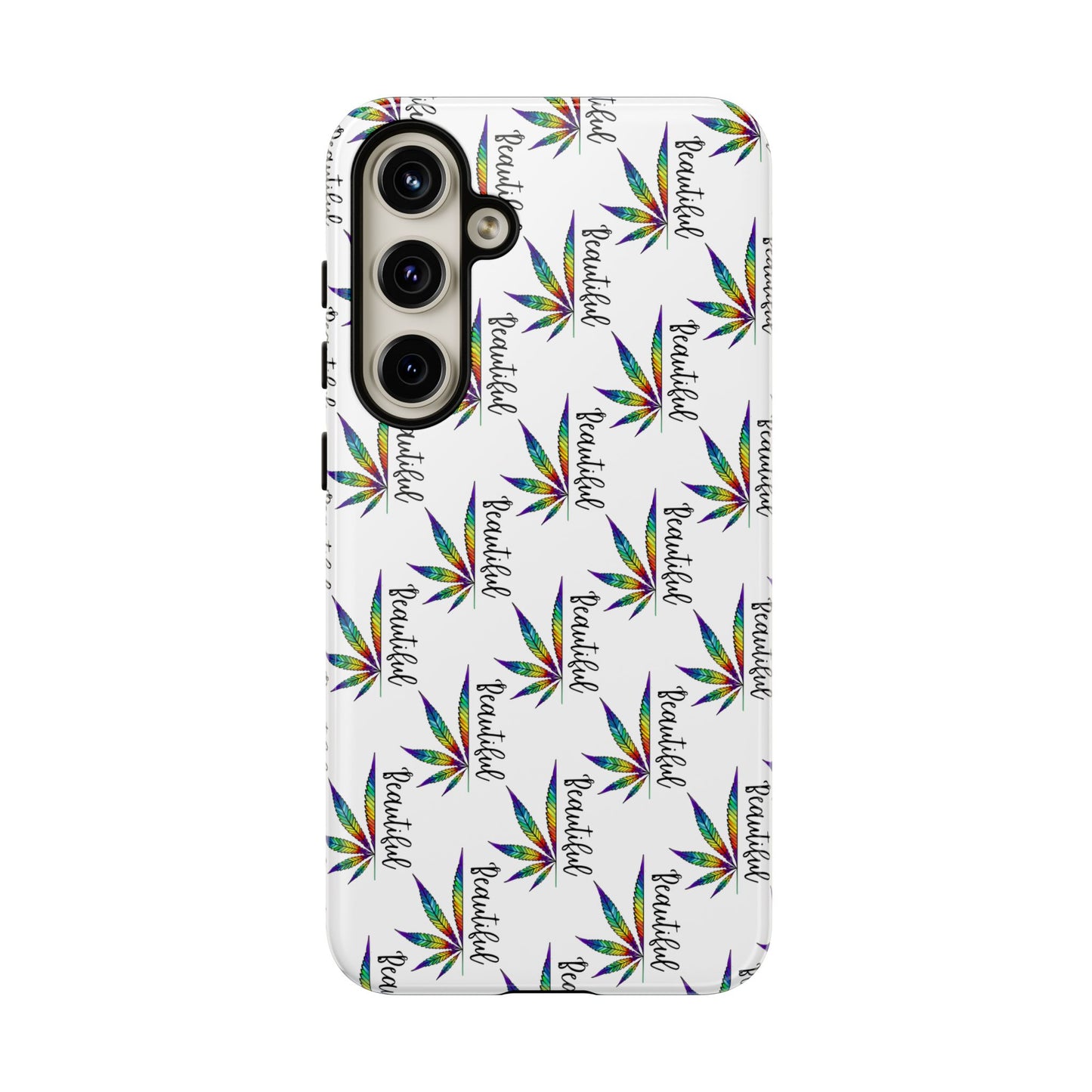 'Beautiful' Colorful Smoke Leaf Tough iPhone/ Android Cases