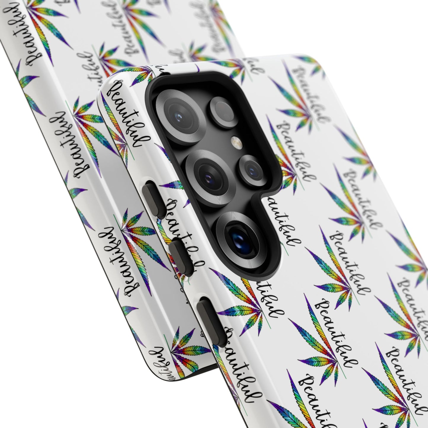'Beautiful' Colorful Smoke Leaf Tough iPhone/ Android Cases
