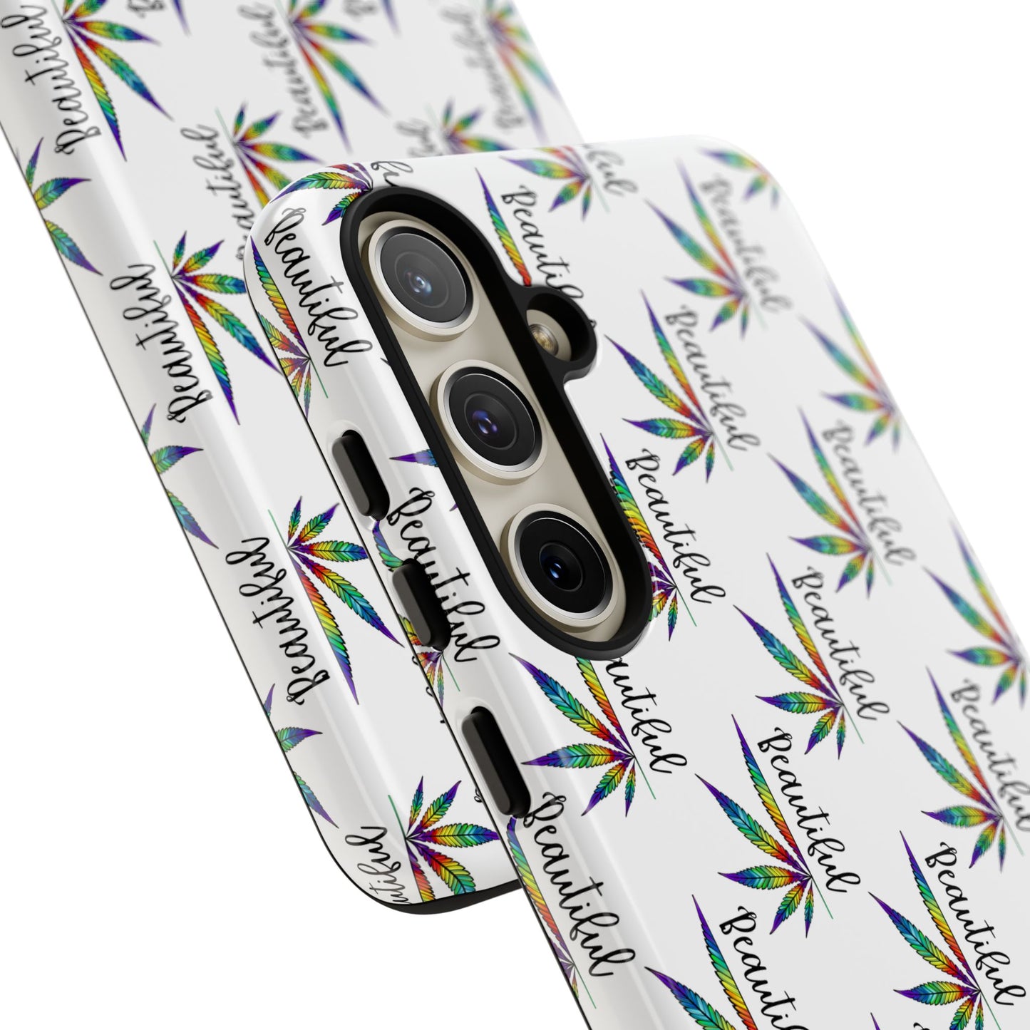 'Beautiful' Colorful Smoke Leaf Tough iPhone/ Android Cases