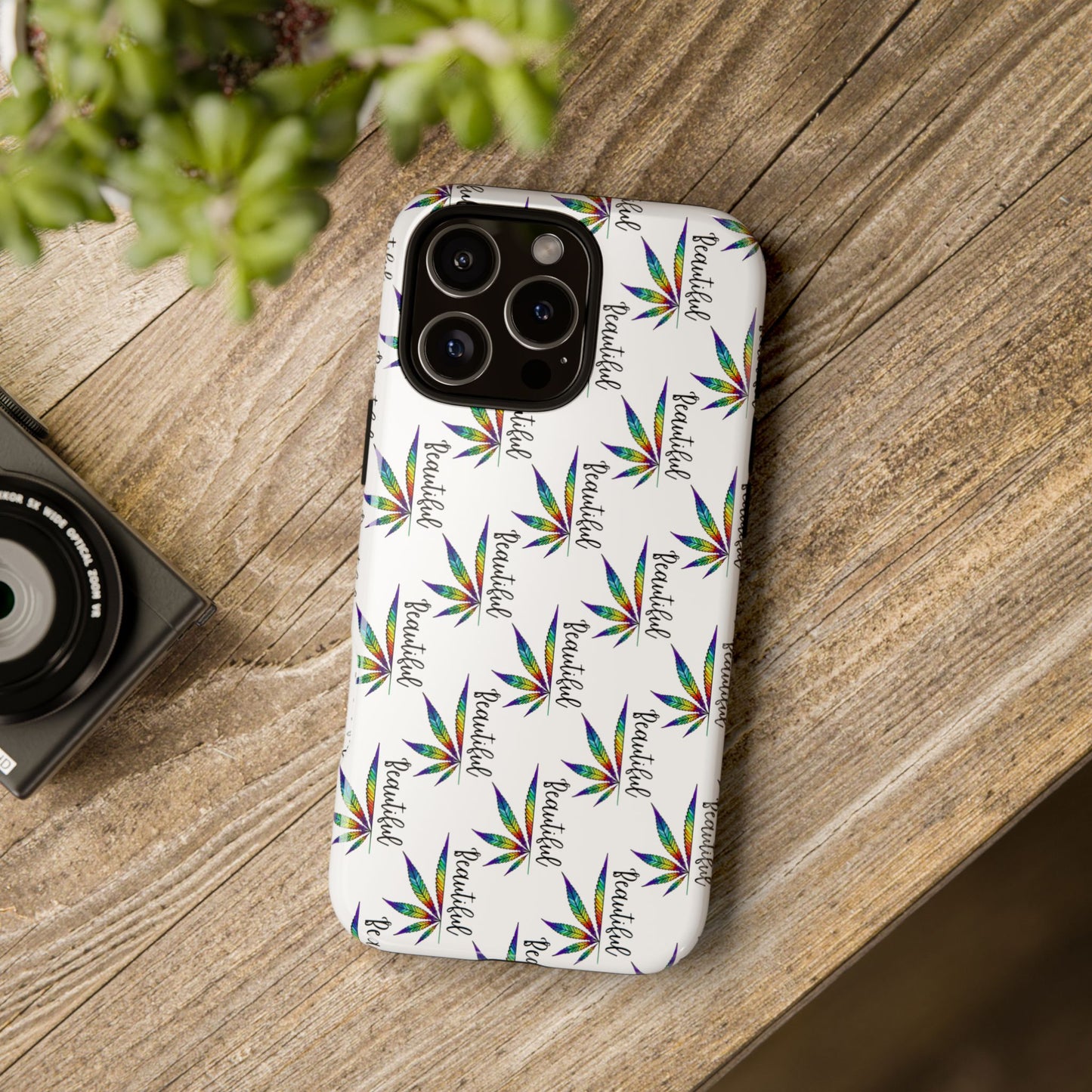 'Beautiful' Colorful Smoke Leaf Tough iPhone/ Android Cases