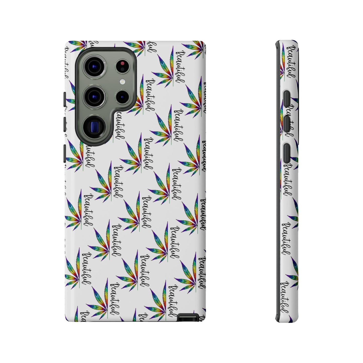 'Beautiful' Colorful Smoke Leaf Tough iPhone/ Android Cases