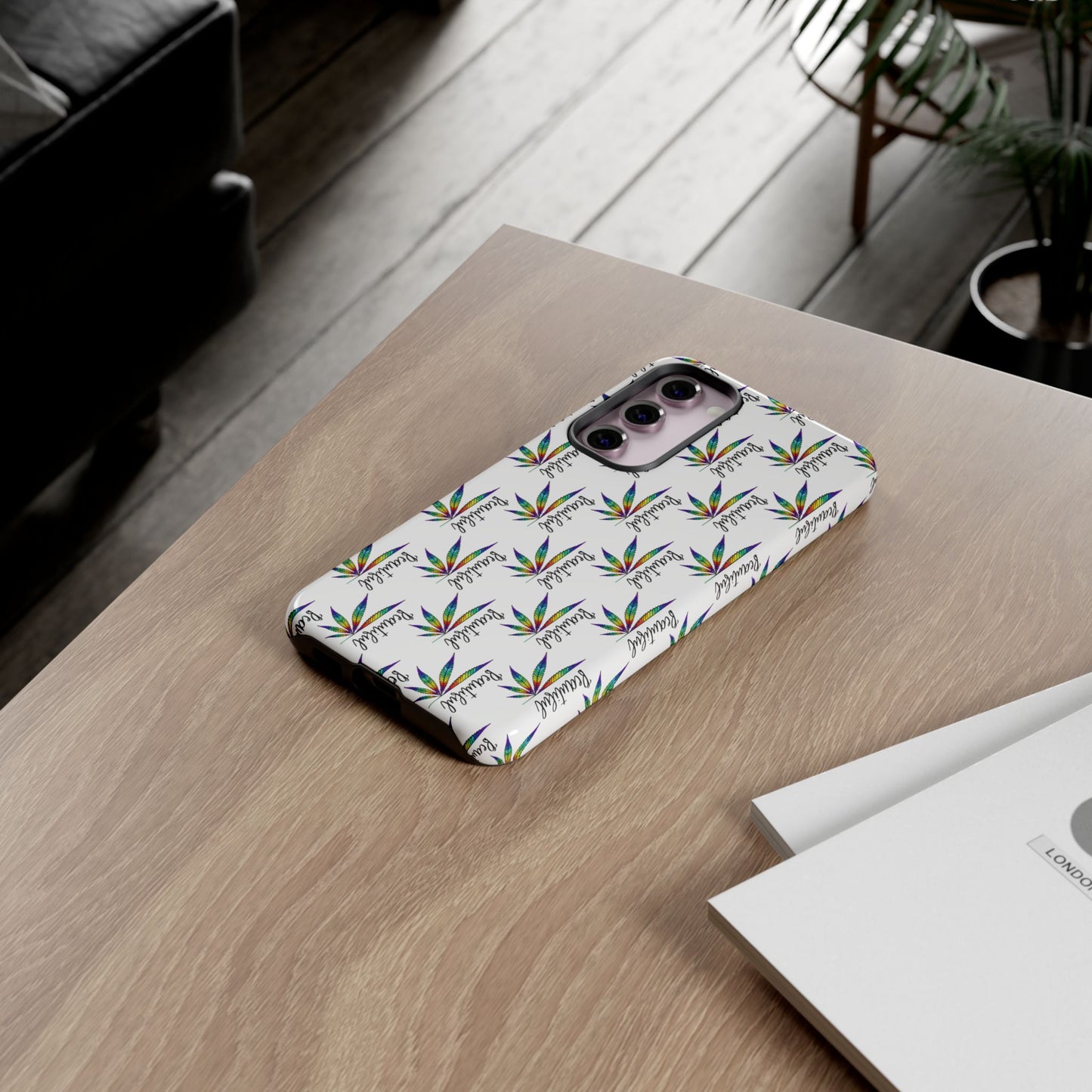 'Beautiful' Colorful Smoke Leaf Tough iPhone/ Android Cases