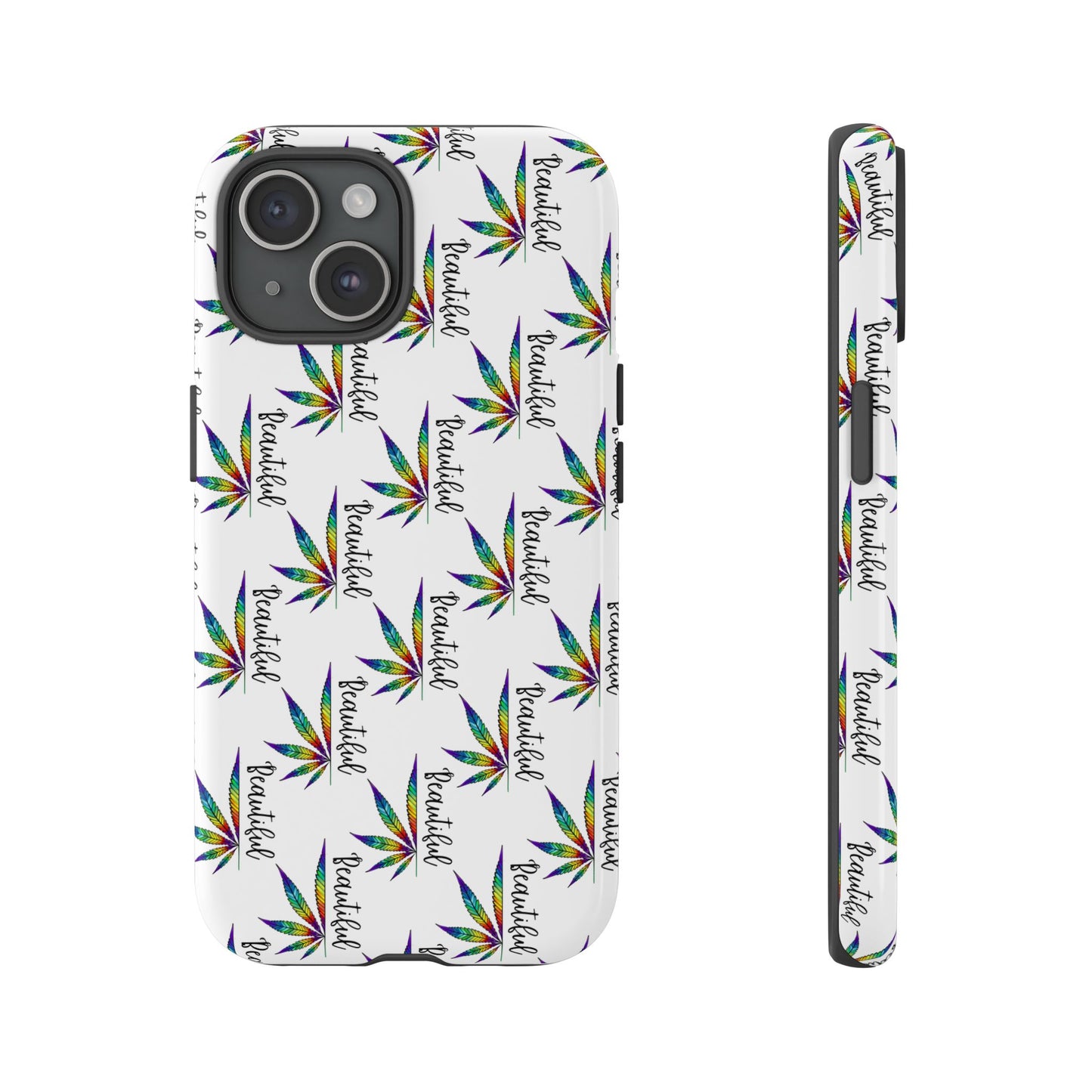 'Beautiful' Colorful Smoke Leaf Tough iPhone/ Android Cases