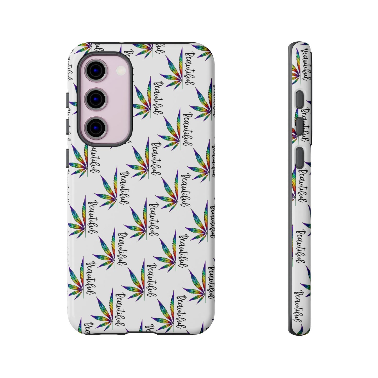 'Beautiful' Colorful Smoke Leaf Tough iPhone/ Android Cases