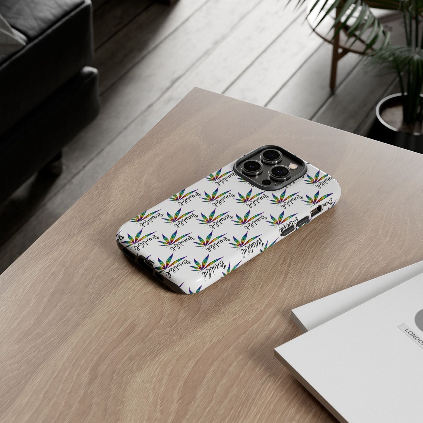 'Beautiful' Colorful Smoke Leaf Tough iPhone/ Android Cases