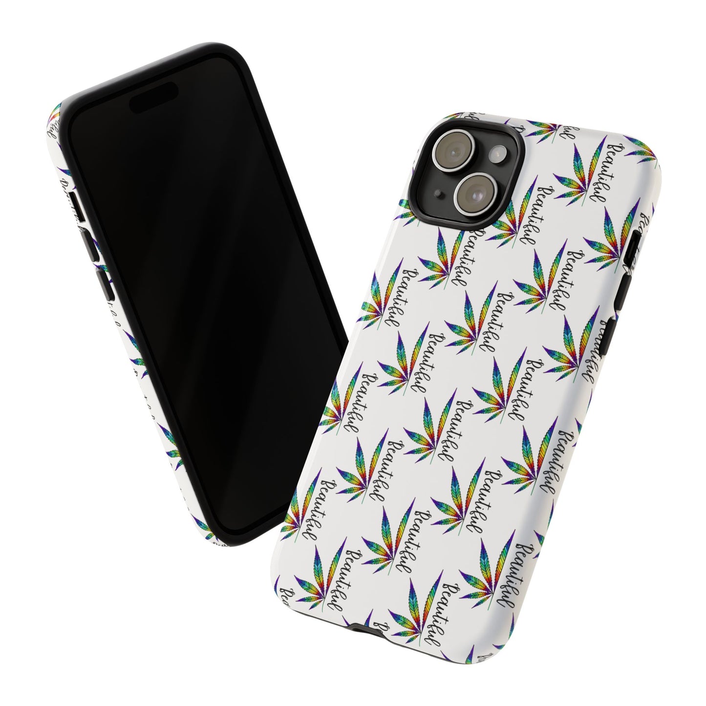 'Beautiful' Colorful Smoke Leaf Tough iPhone/ Android Cases