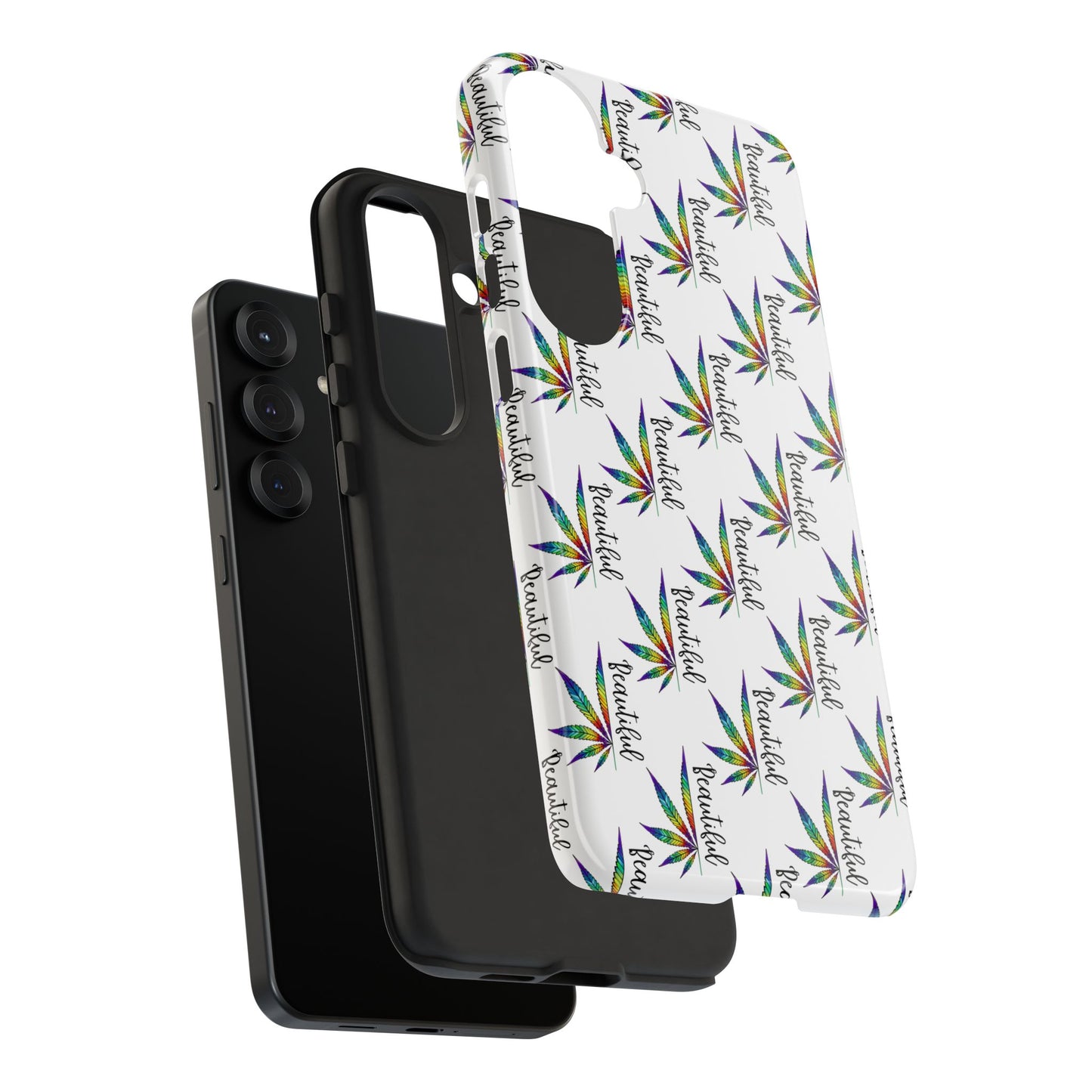 'Beautiful' Colorful Smoke Leaf Tough iPhone/ Android Cases