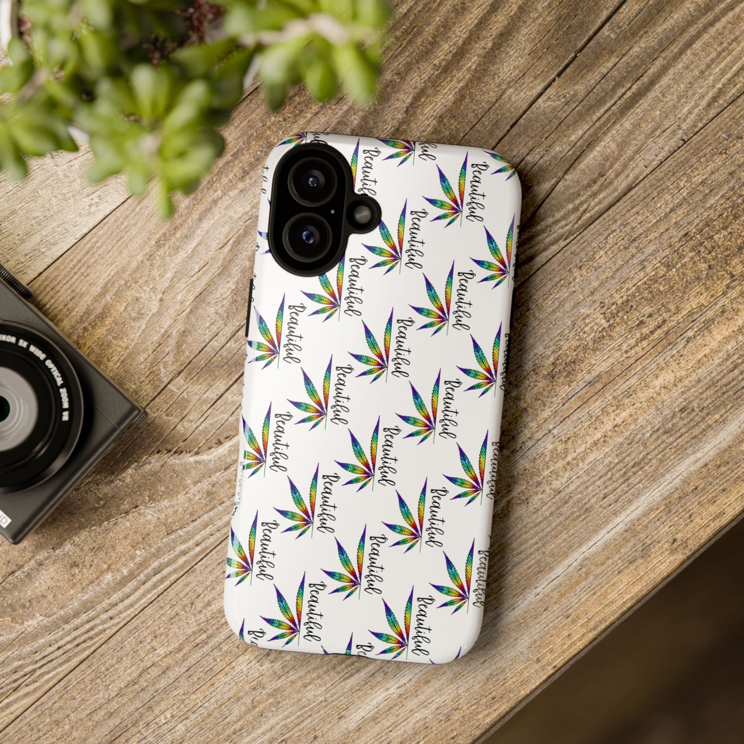 'Beautiful' Colorful Smoke Leaf Tough iPhone/ Android Cases
