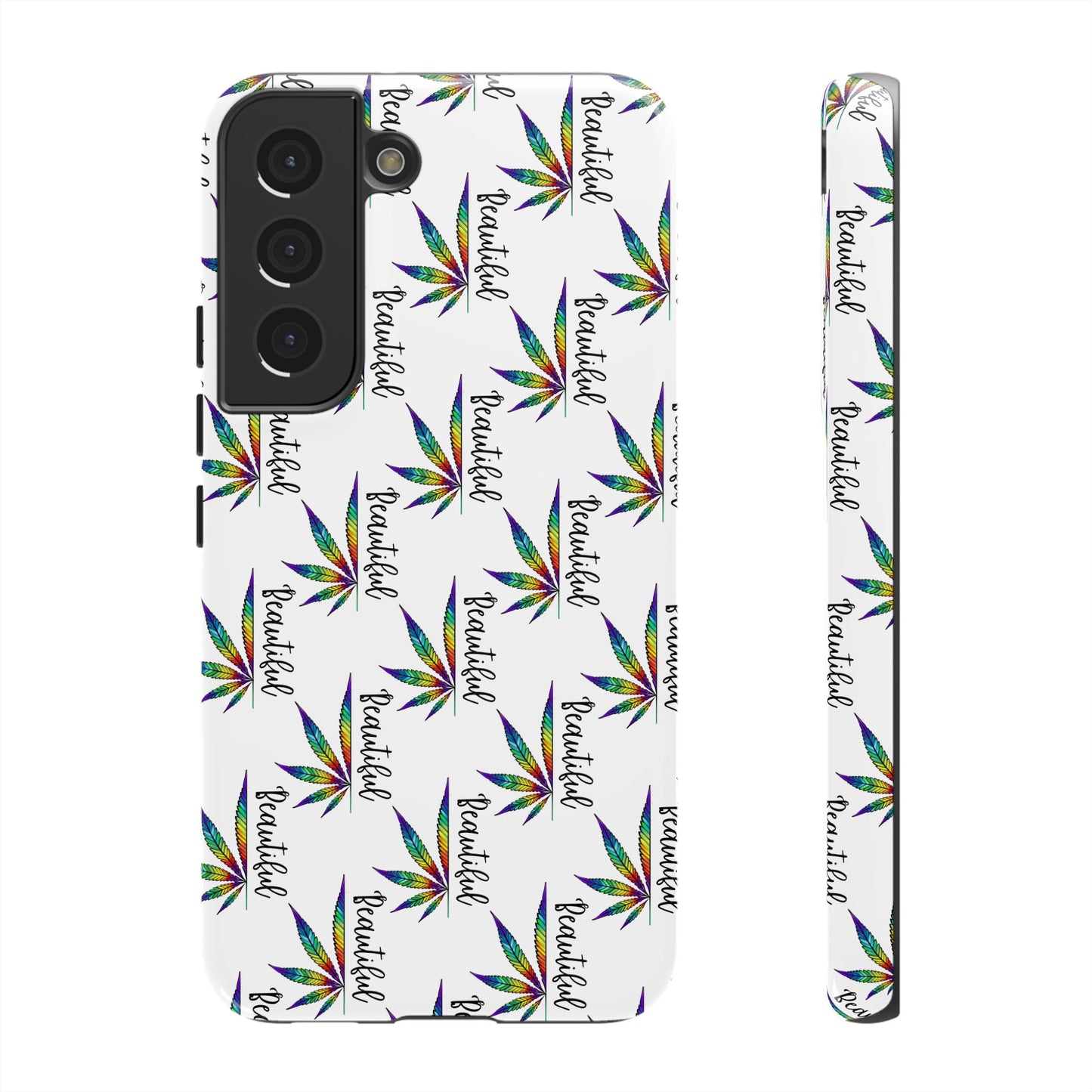'Beautiful' Colorful Smoke Leaf Tough iPhone/ Android Cases