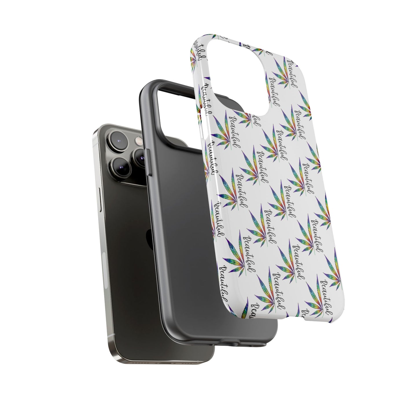 'Beautiful' Colorful Smoke Leaf Tough iPhone/ Android Cases