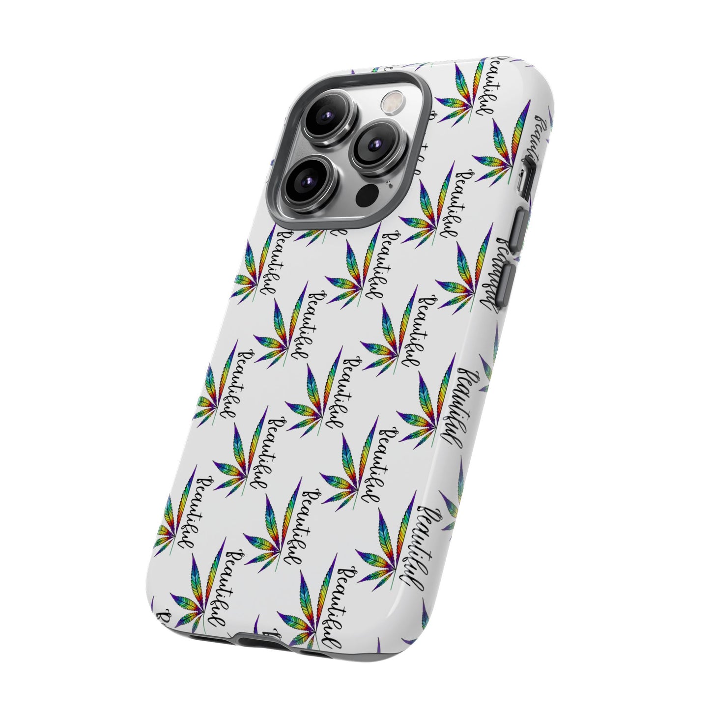 'Beautiful' Colorful Smoke Leaf Tough iPhone/ Android Cases