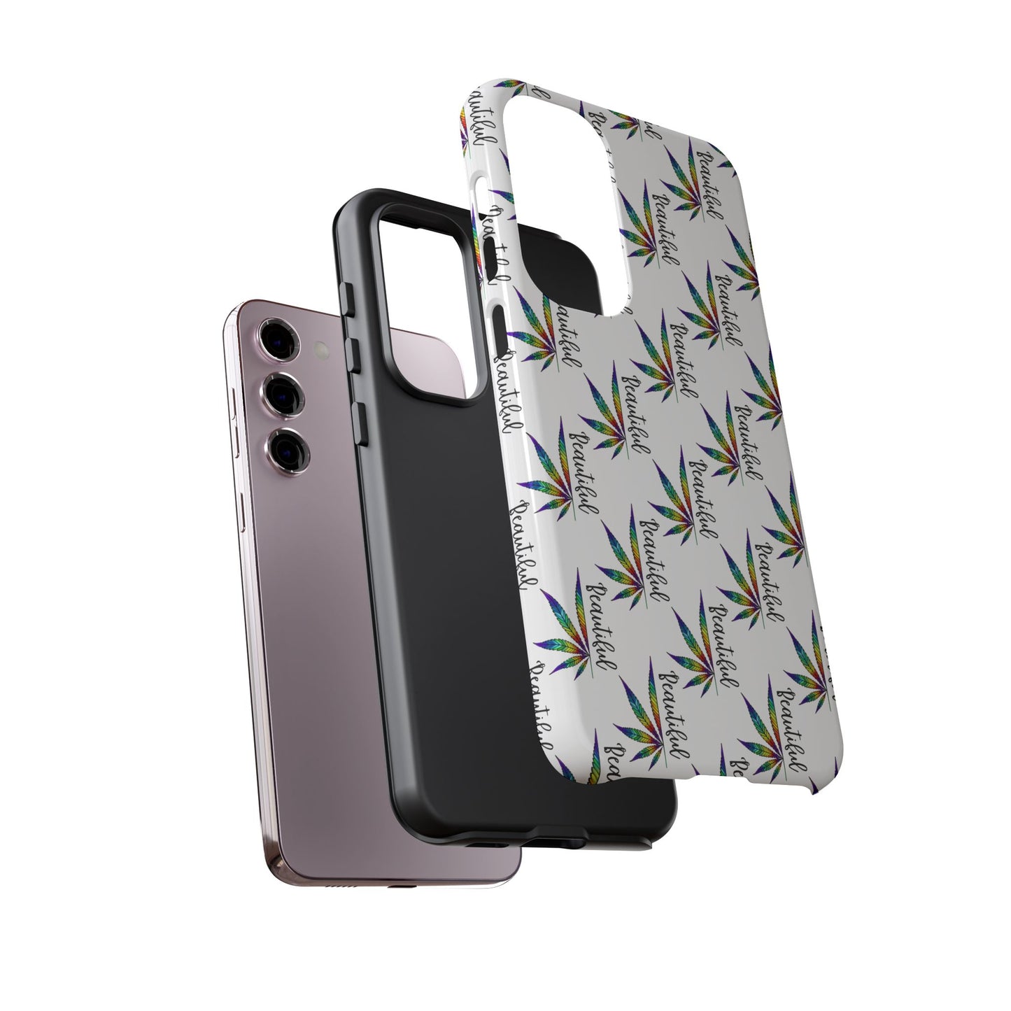 'Beautiful' Colorful Smoke Leaf Tough iPhone/ Android Cases