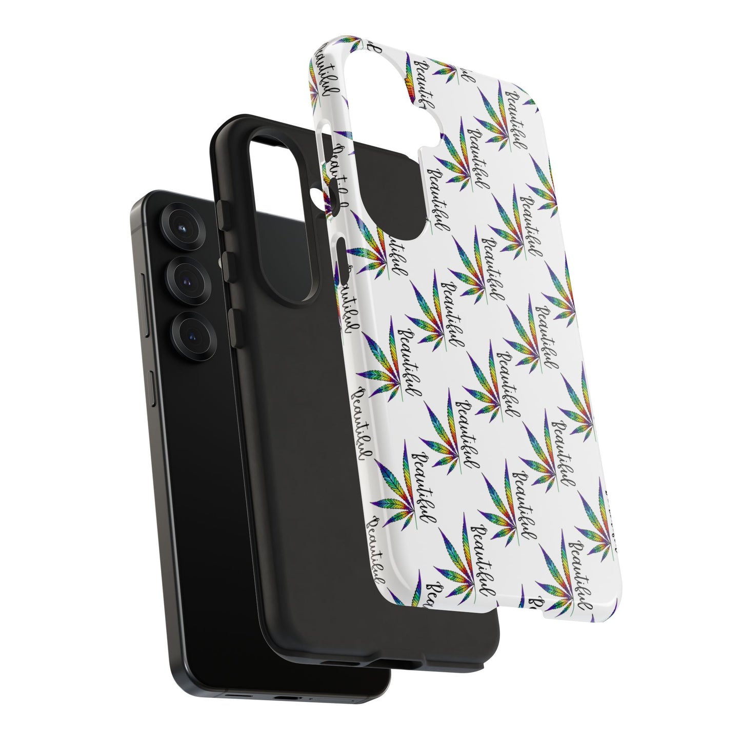 'Beautiful' Colorful Smoke Leaf Tough iPhone/ Android Cases