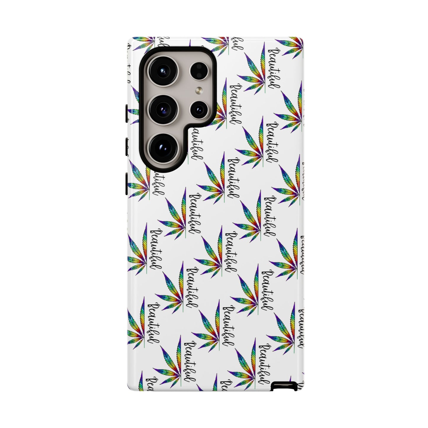 'Beautiful' Colorful Smoke Leaf Tough iPhone/ Android Cases