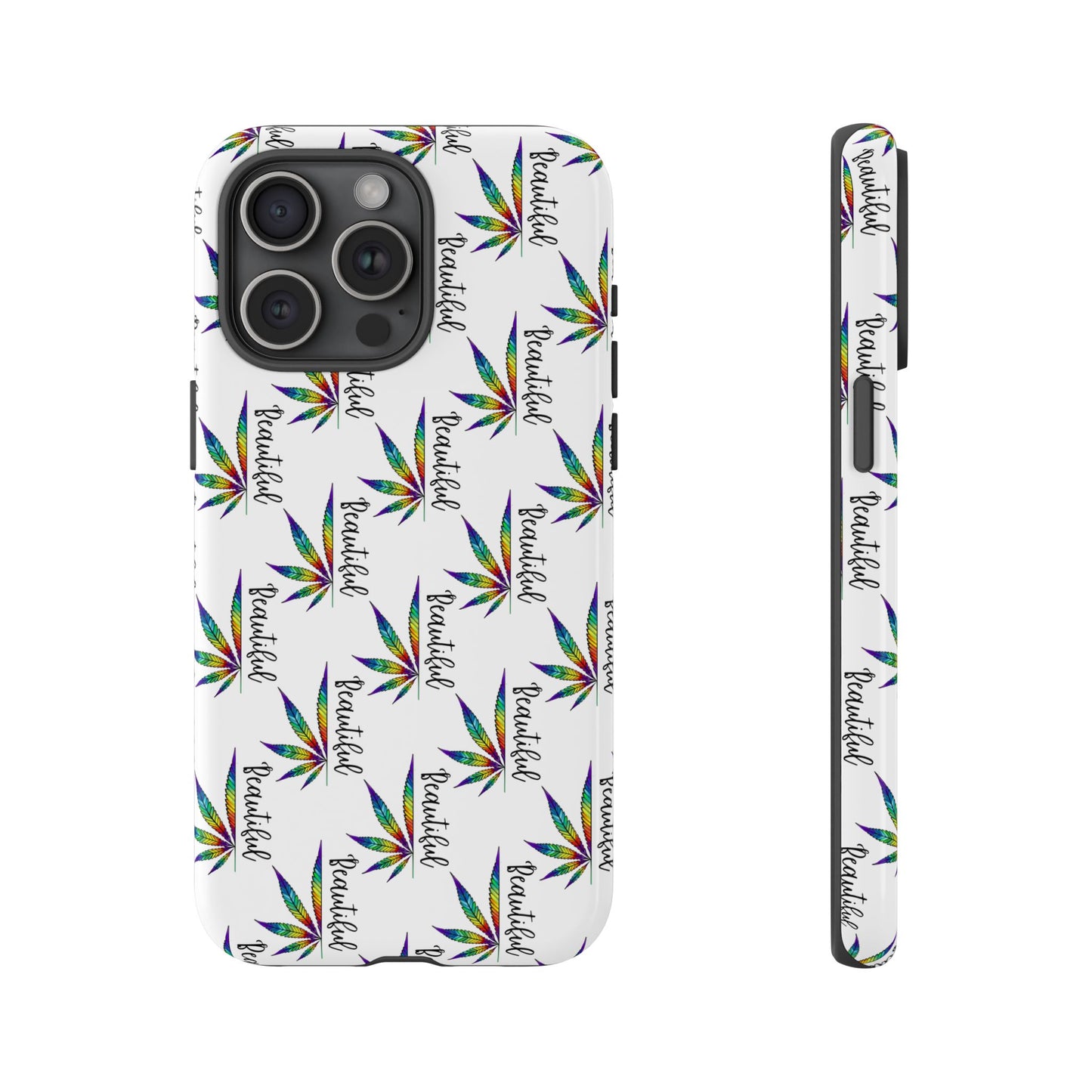 'Beautiful' Colorful Smoke Leaf Tough iPhone/ Android Cases