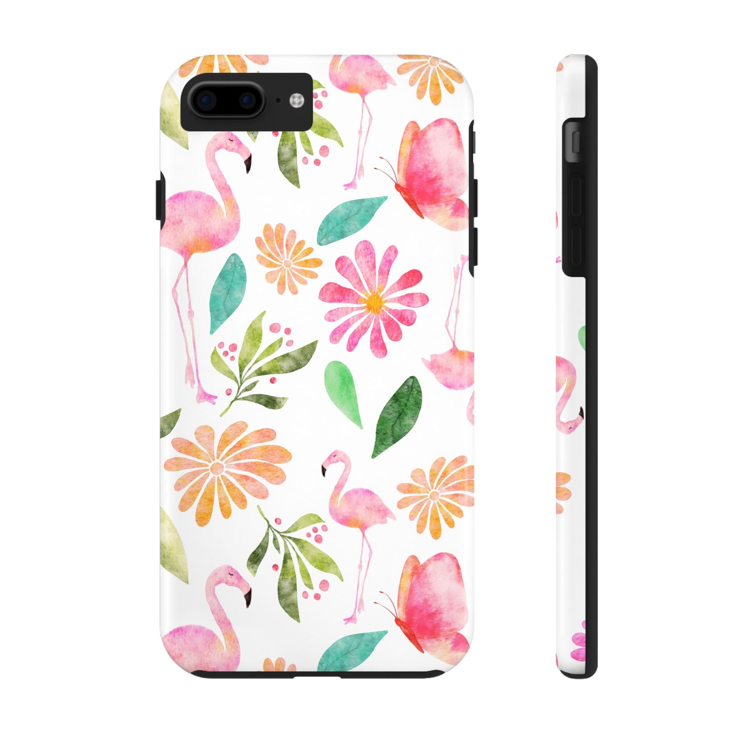 Colorful Flamingo Tropical Summertime, Tough Phone Case (iPhone/Android)