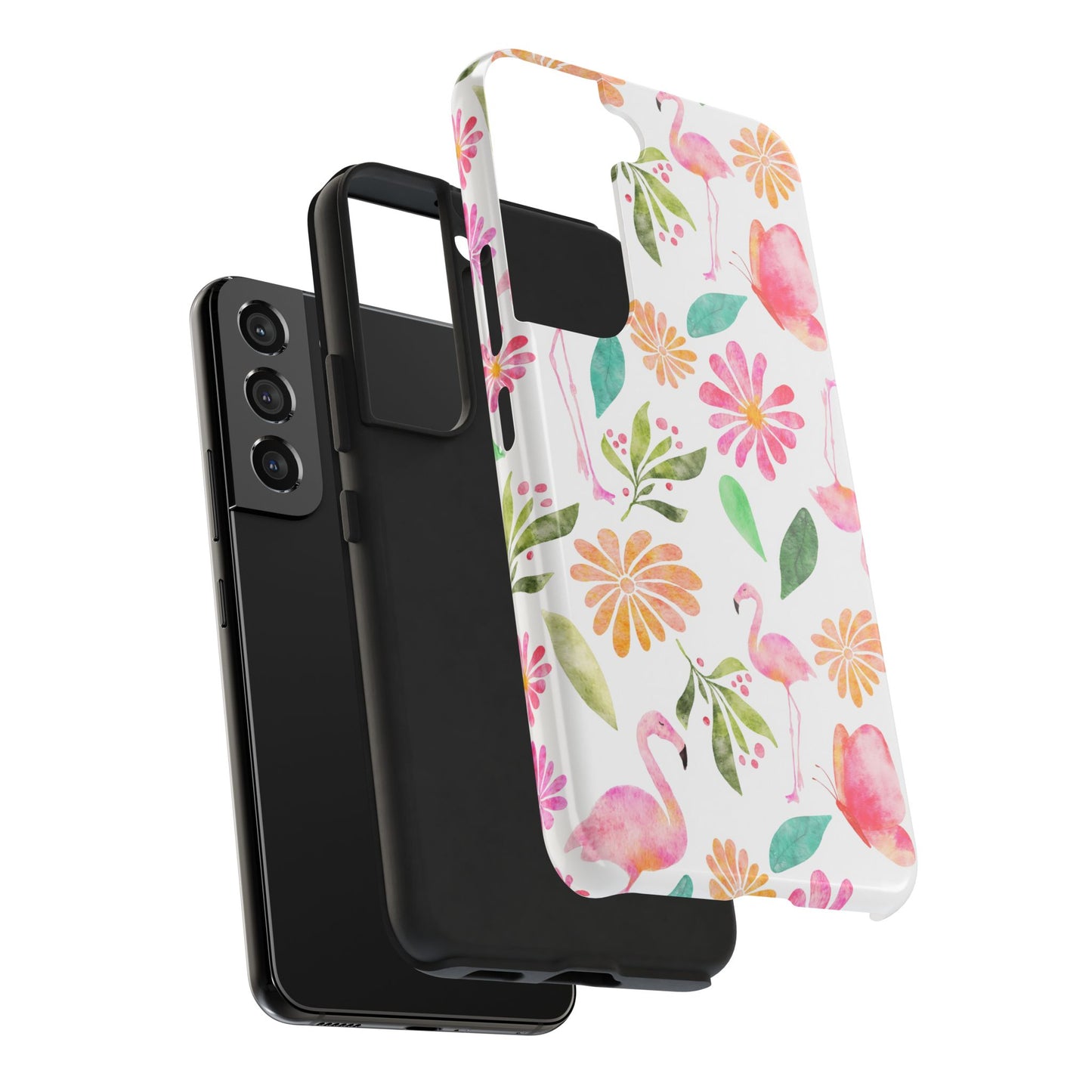 Colorful Flamingo Tropical Summertime, Tough Phone Case (iPhone/Android)