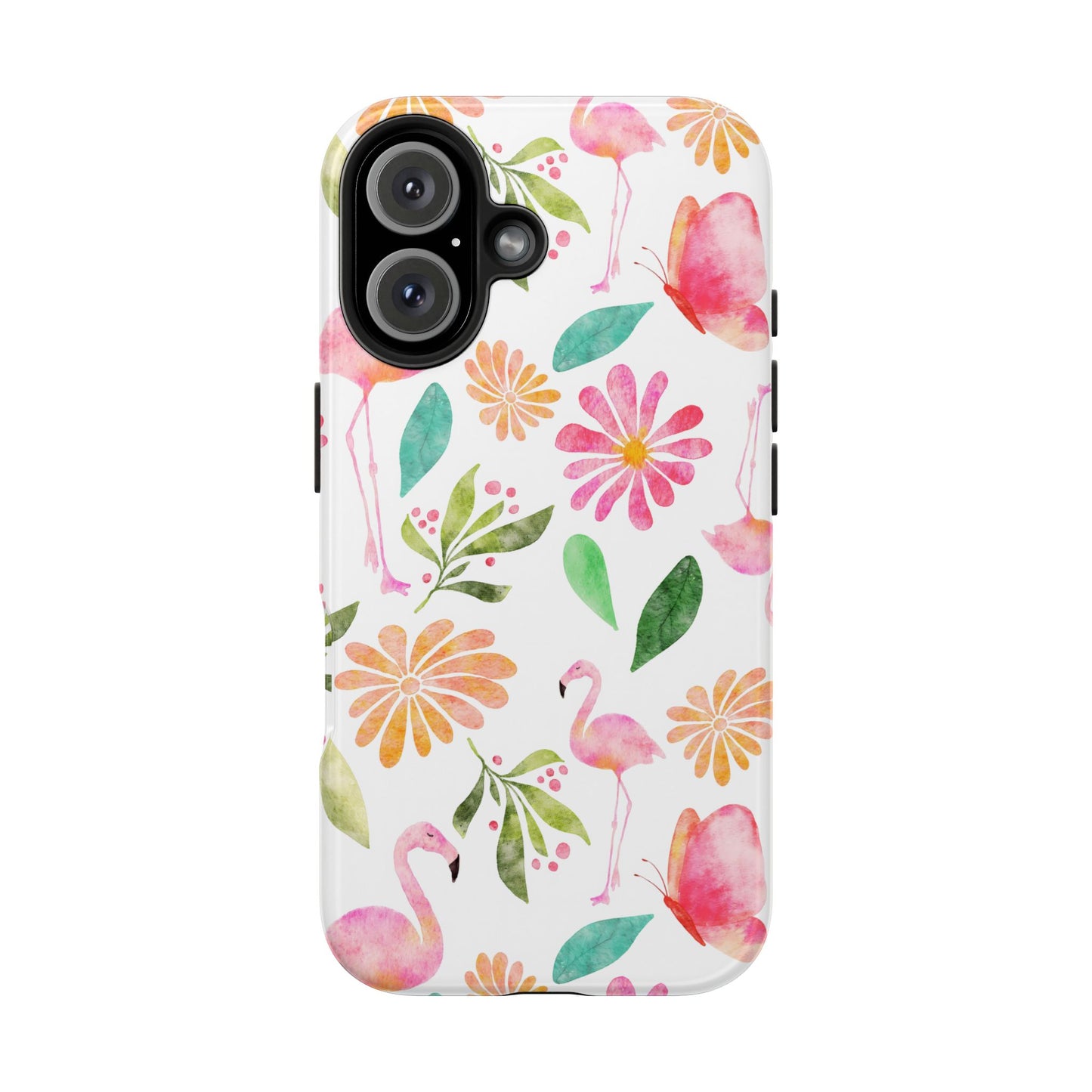 Colorful Flamingo Tropical Summertime, Tough Phone Case (iPhone/Android)