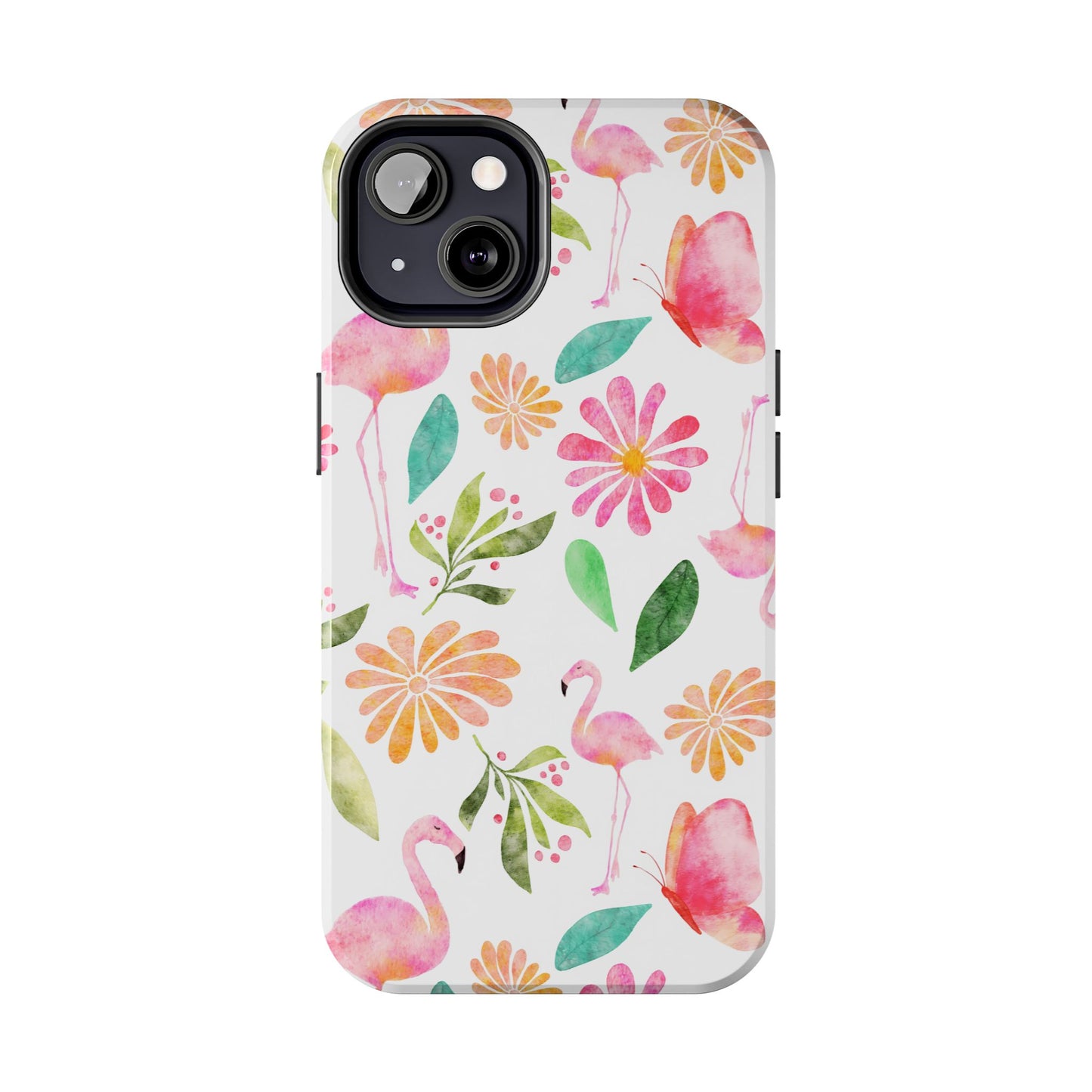 Colorful Flamingo Tropical Summertime, Tough Phone Case (iPhone/Android)