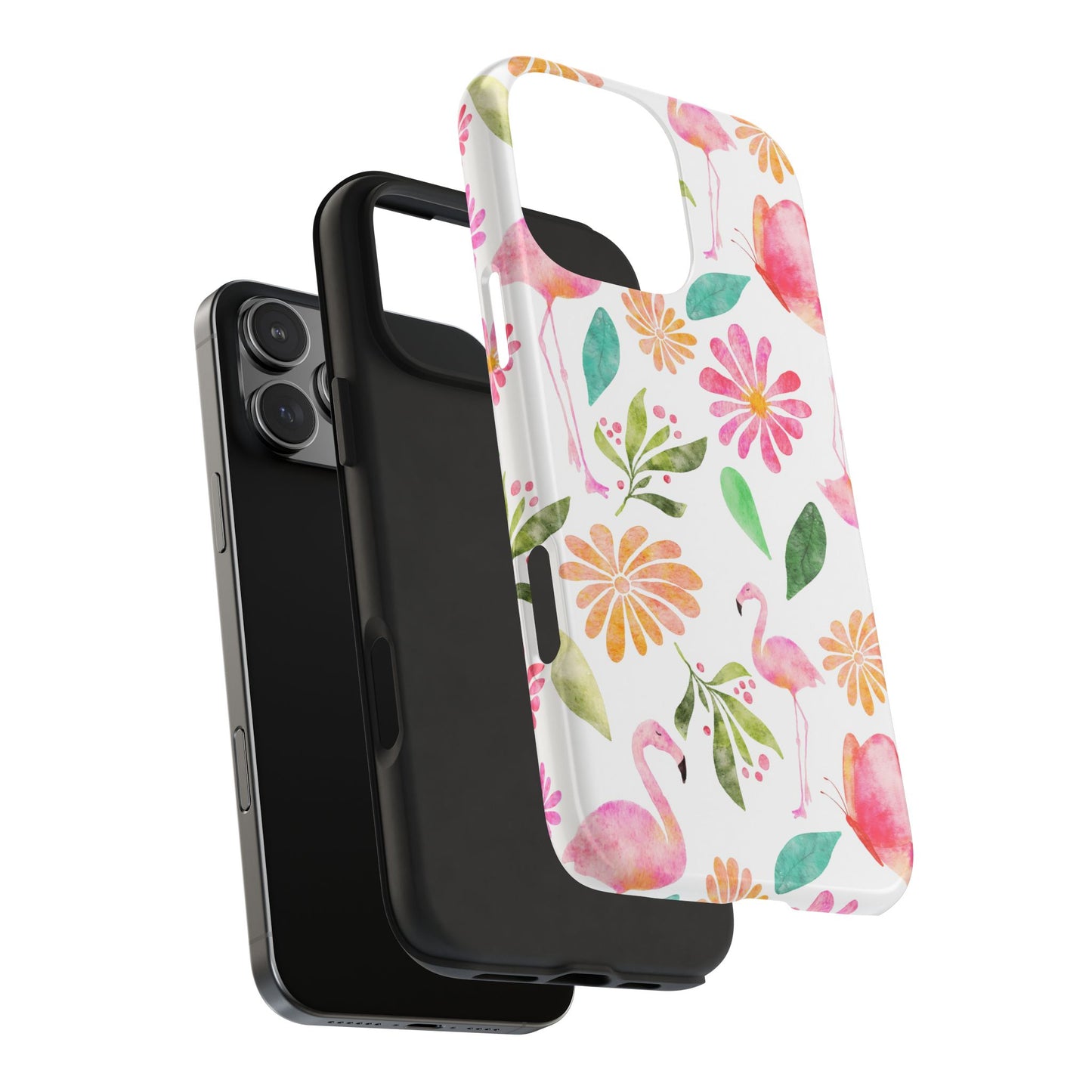 Colorful Flamingo Tropical Summertime, Tough Phone Case (iPhone/Android)