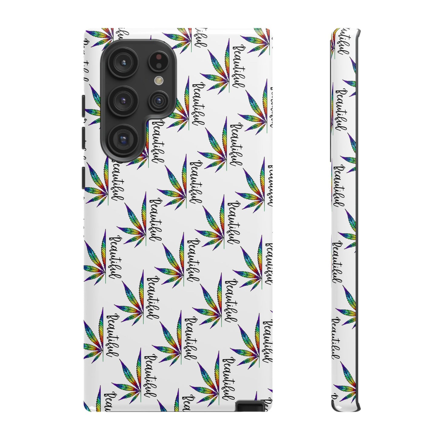 'Beautiful' Colorful Smoke Leaf Tough iPhone/ Android Cases