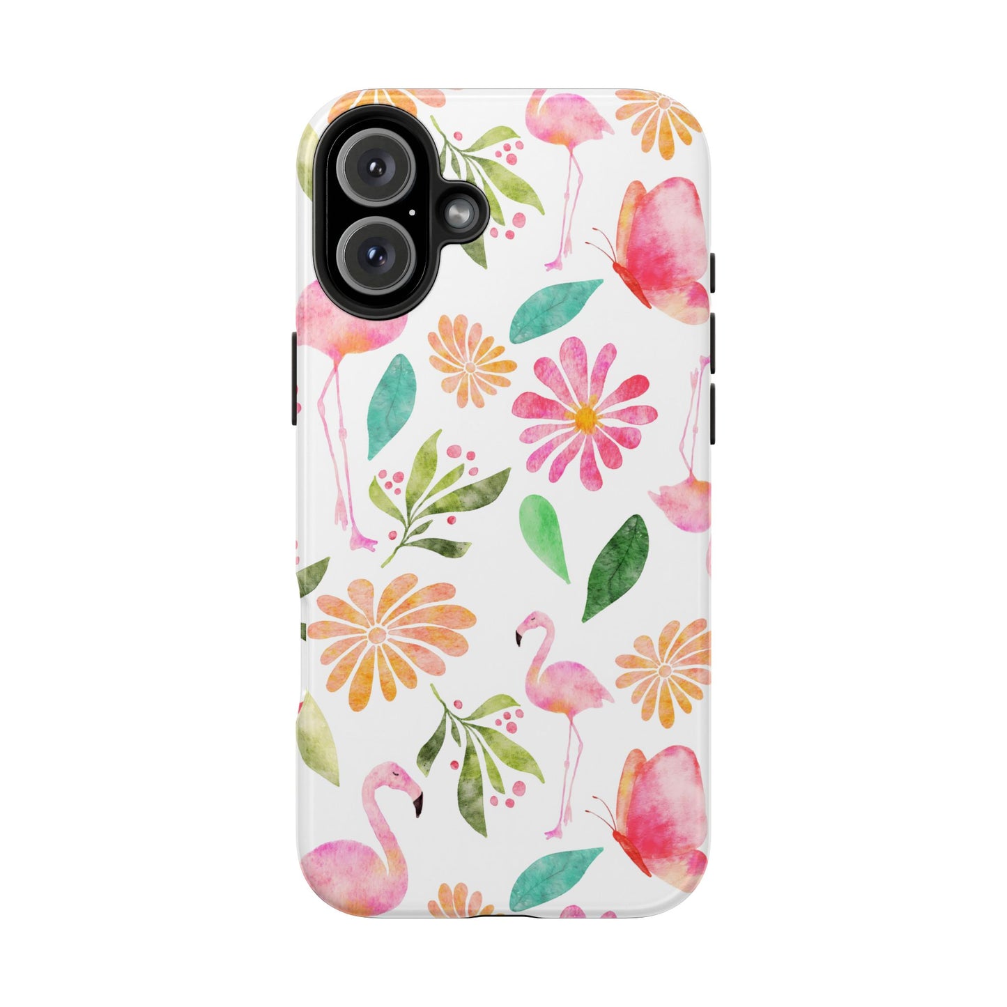 Colorful Flamingo Tropical Summertime, Tough Phone Case (iPhone/Android)