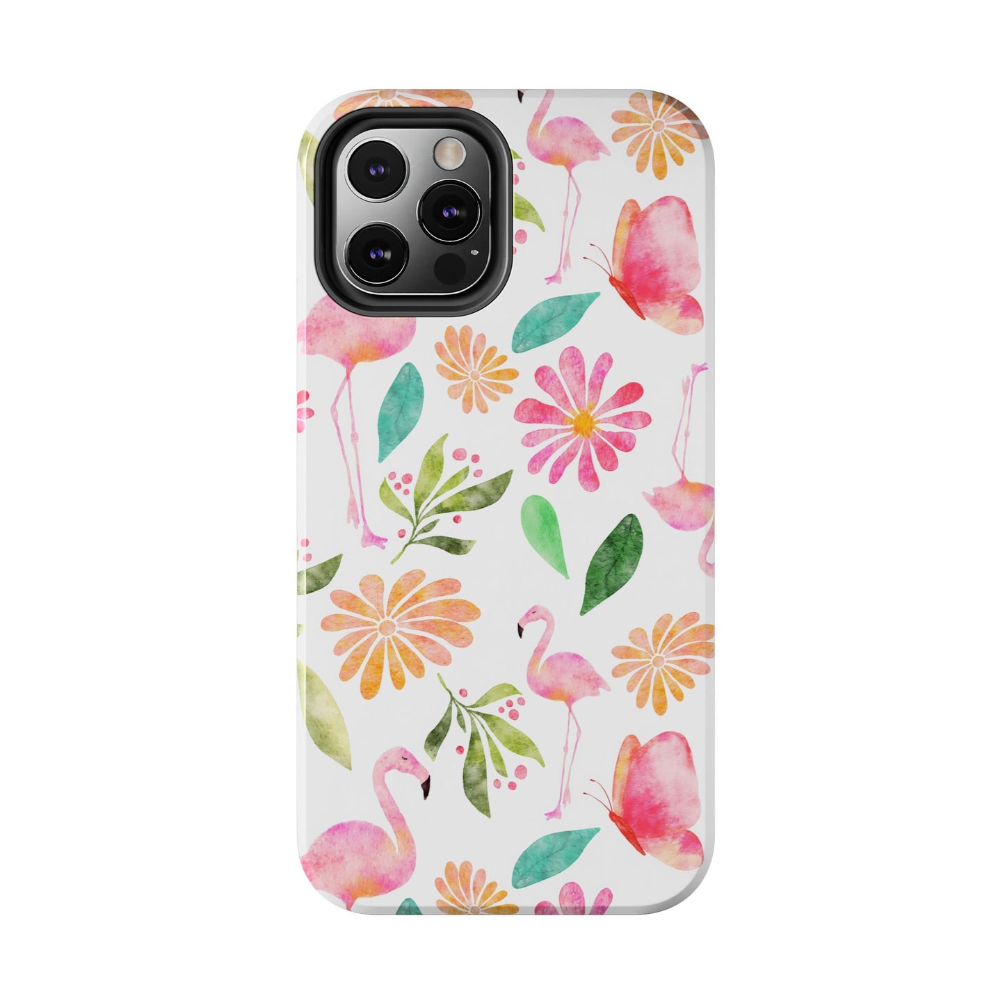 Colorful Flamingo Tropical Summertime, Tough Phone Case (iPhone/Android)