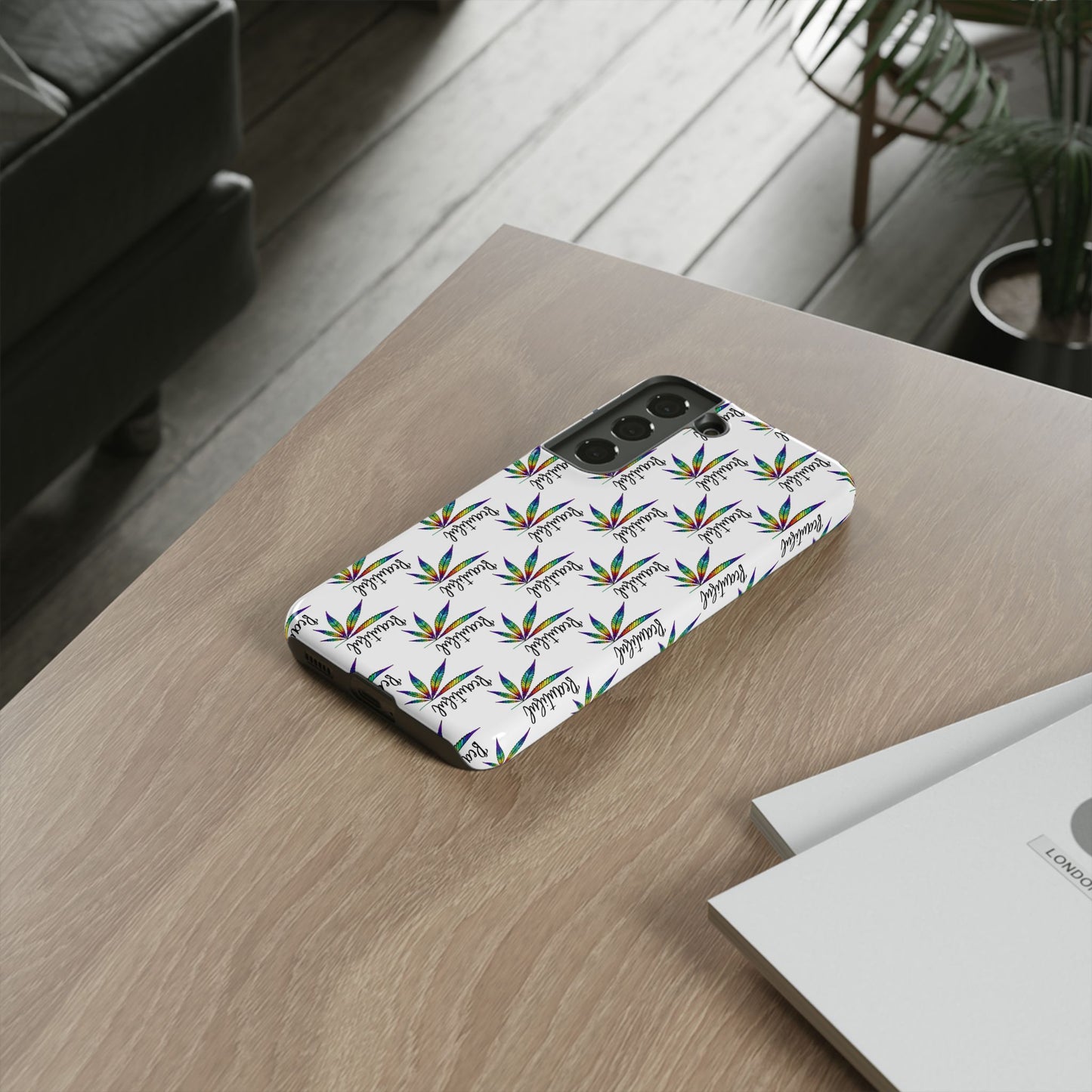 'Beautiful' Colorful Smoke Leaf Tough iPhone/ Android Cases