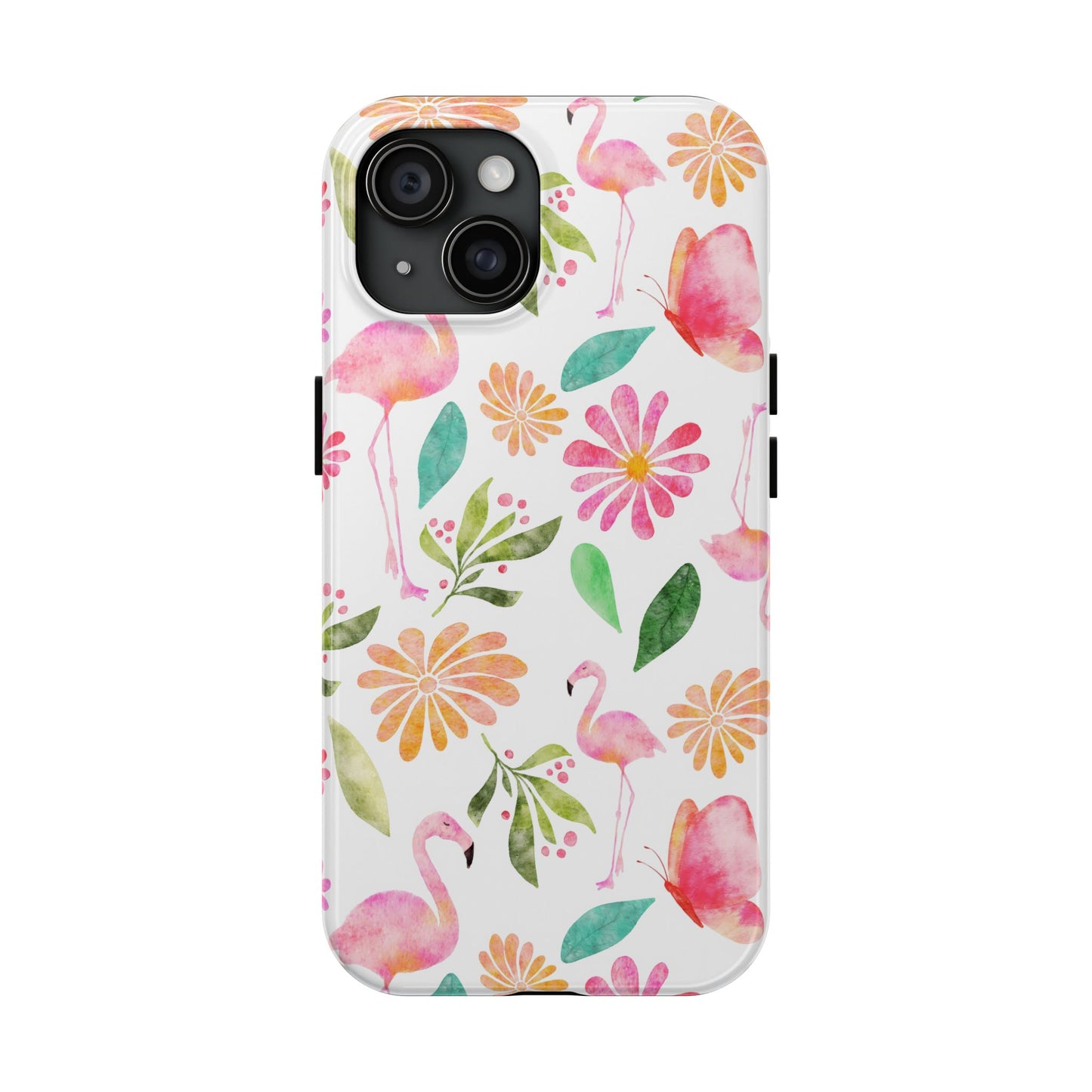 Colorful Flamingo Tropical Summertime, Tough Phone Case (iPhone/Android)