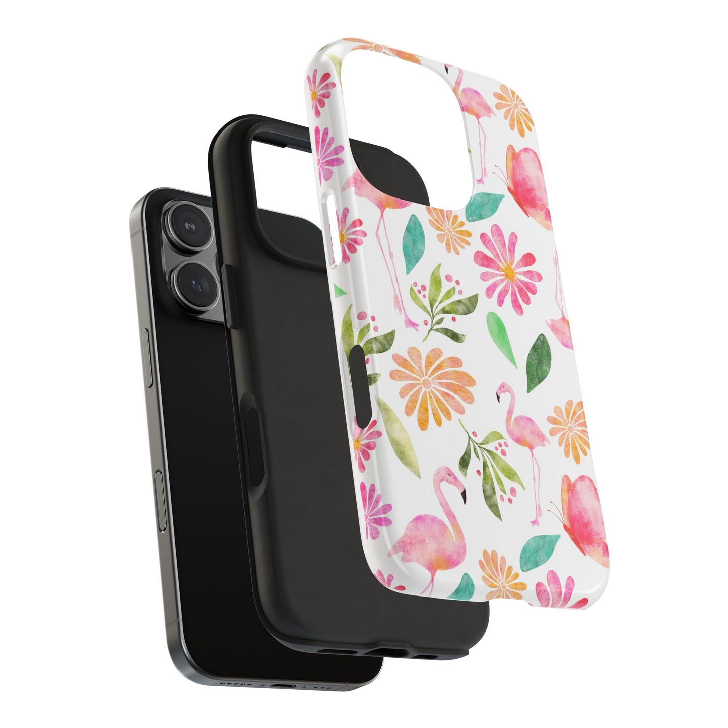Colorful Flamingo Tropical Summertime, Tough Phone Case (iPhone/Android)