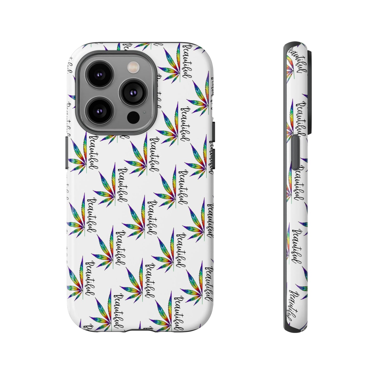 'Beautiful' Colorful Smoke Leaf Tough iPhone/ Android Cases