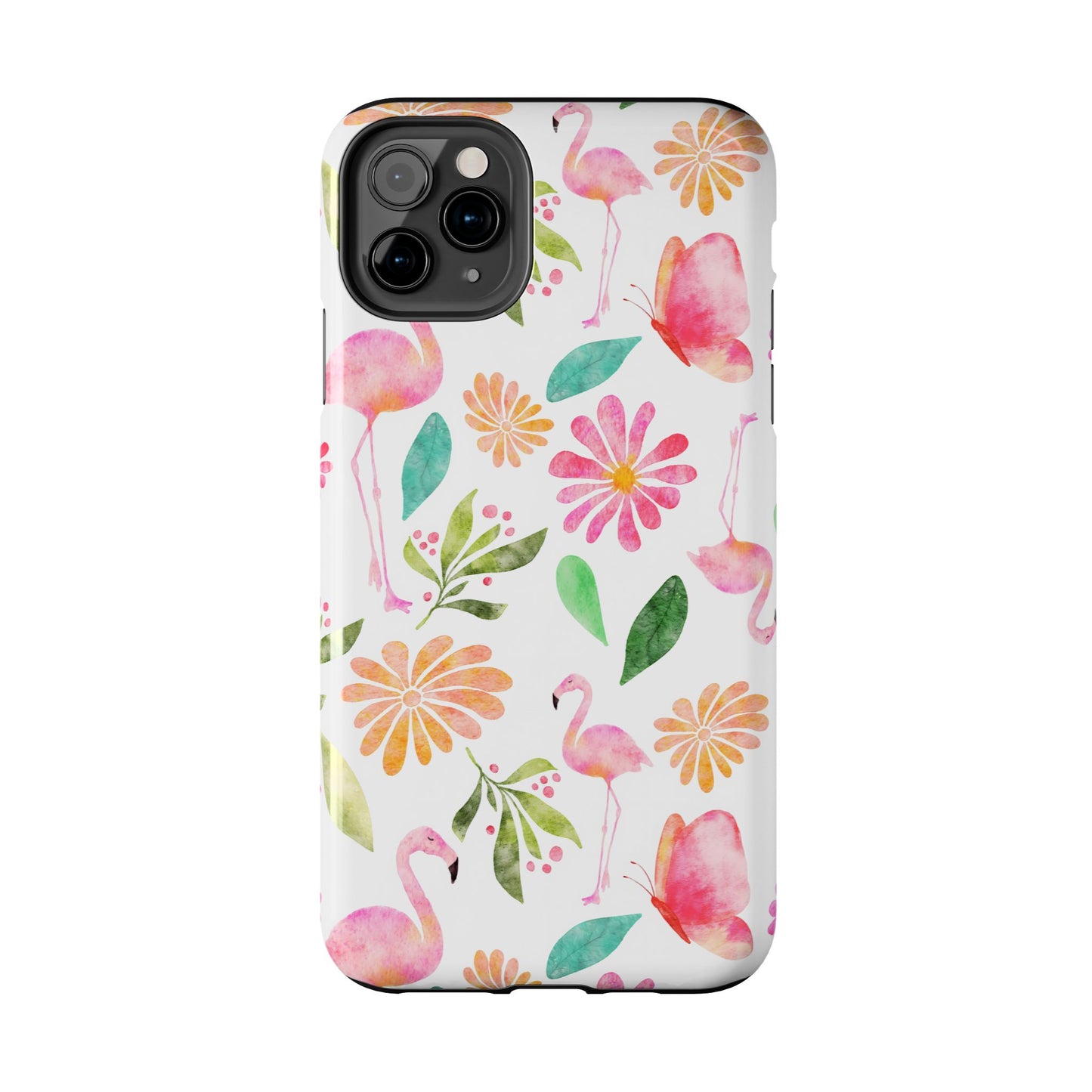 Colorful Flamingo Tropical Summertime, Tough Phone Case (iPhone/Android)