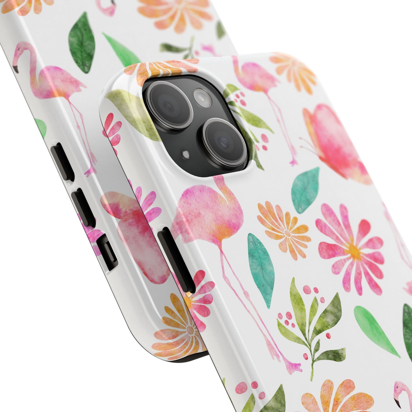 Colorful Flamingo Tropical Summertime, Tough Phone Case (iPhone/Android)