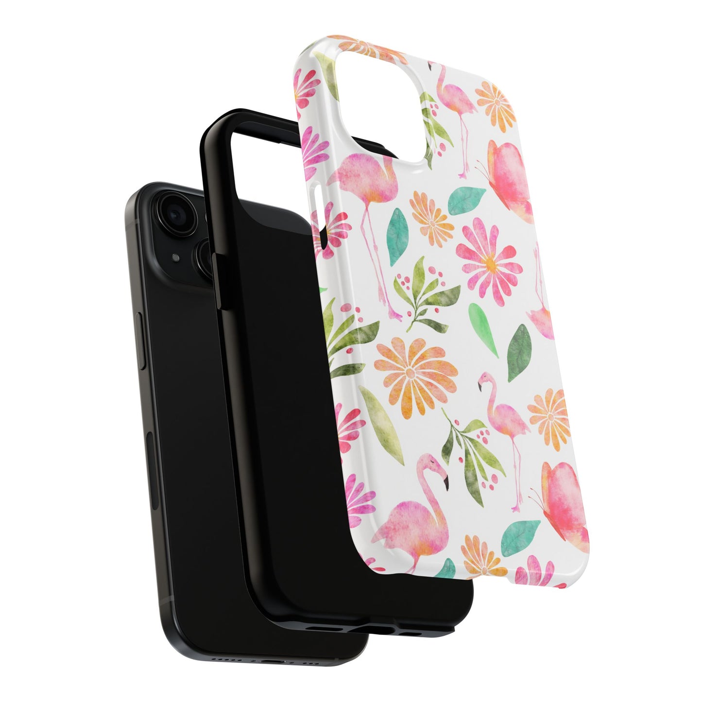 Colorful Flamingo Tropical Summertime, Tough Phone Case (iPhone/Android)
