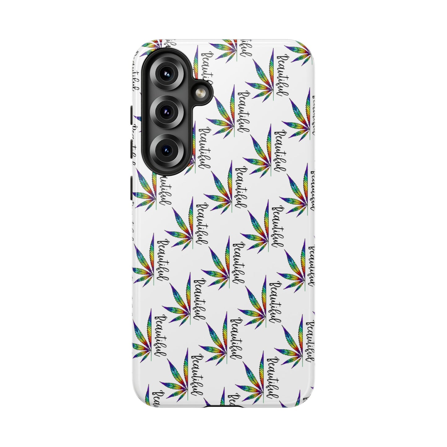 'Beautiful' Colorful Smoke Leaf Tough iPhone/ Android Cases