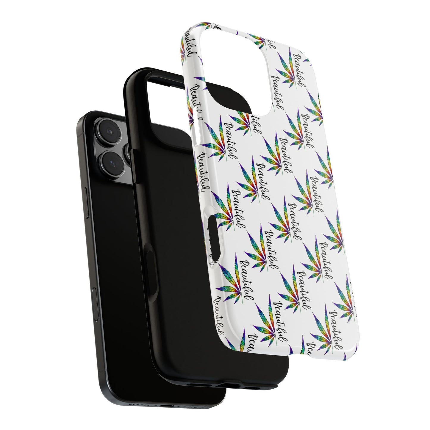 'Beautiful' Colorful Smoke Leaf Tough iPhone/ Android Cases