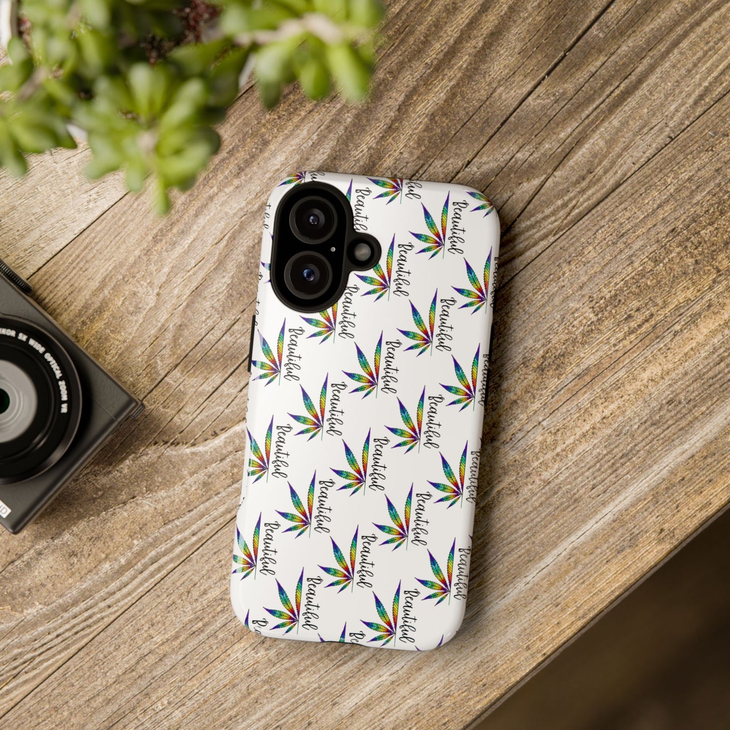 'Beautiful' Colorful Smoke Leaf Tough iPhone/ Android Cases