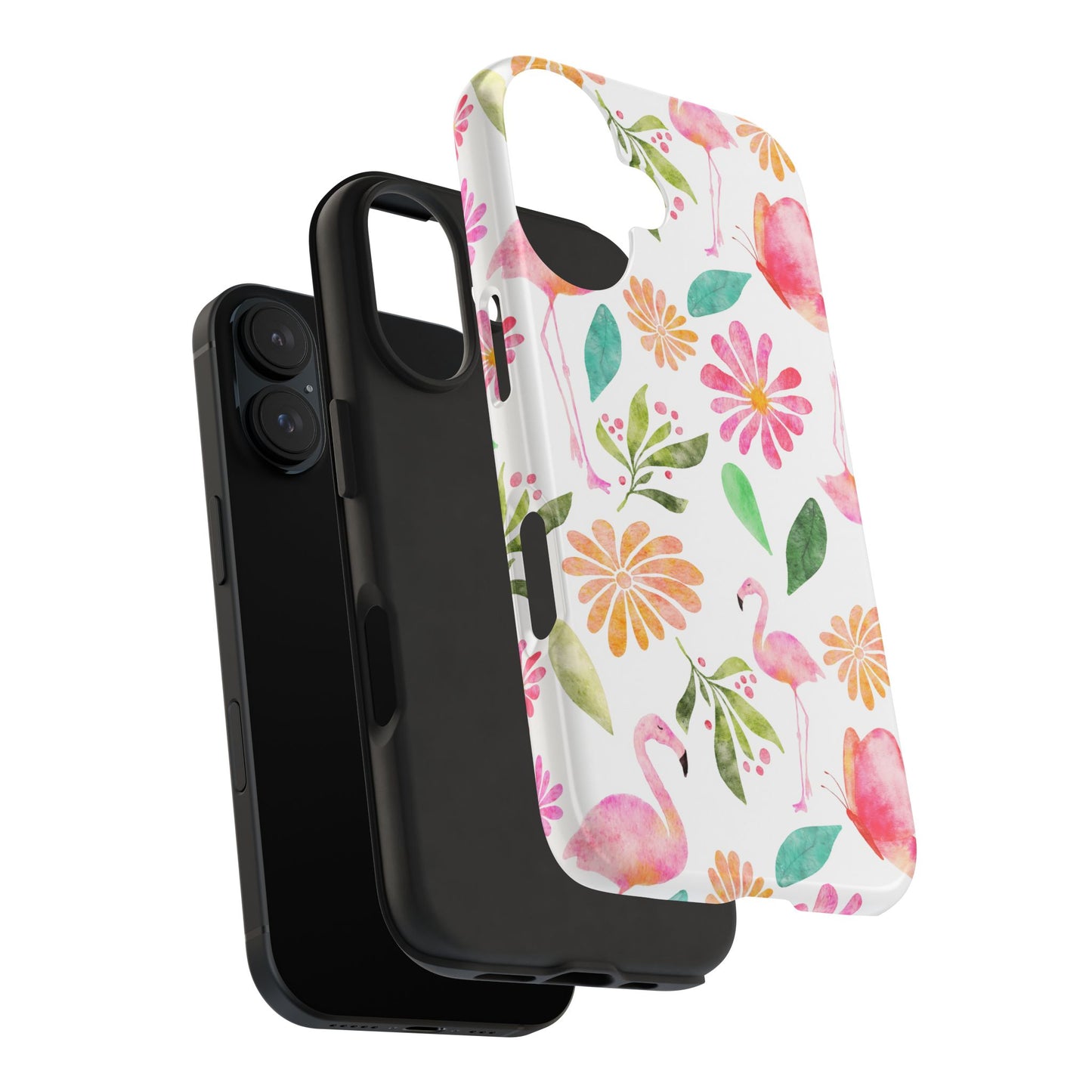 Colorful Flamingo Tropical Summertime, Tough Phone Case (iPhone/Android)