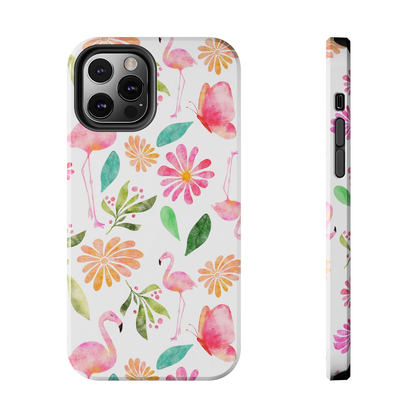 Colorful Flamingo Tropical Summertime, Tough Phone Case (iPhone/Android)